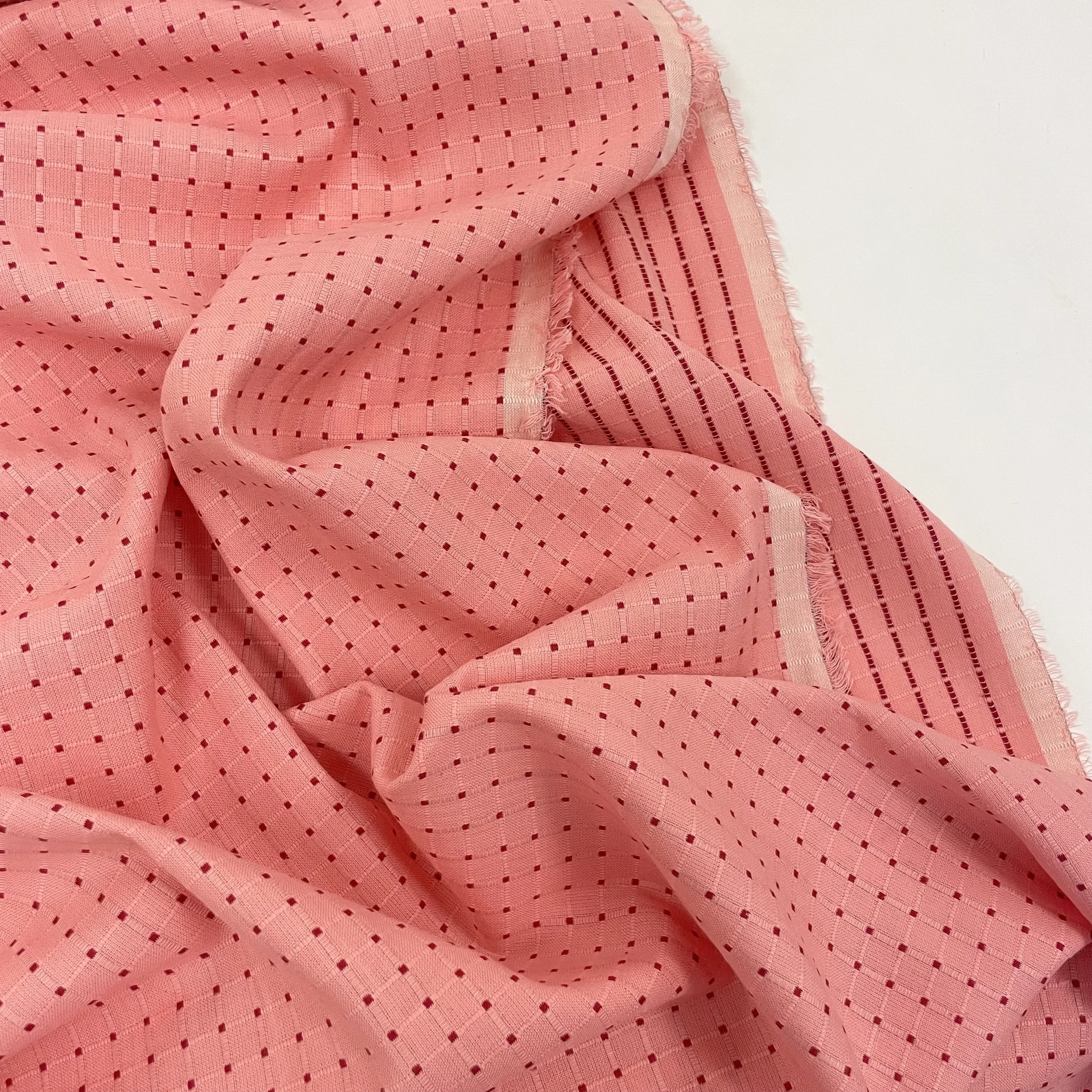 Hey Sew Sister - Anna Maria Textiles - Poppy Seeds Yard Dyed Woven Cotton Fabrics - Punch Poppy Seed Pink 2.jpeg