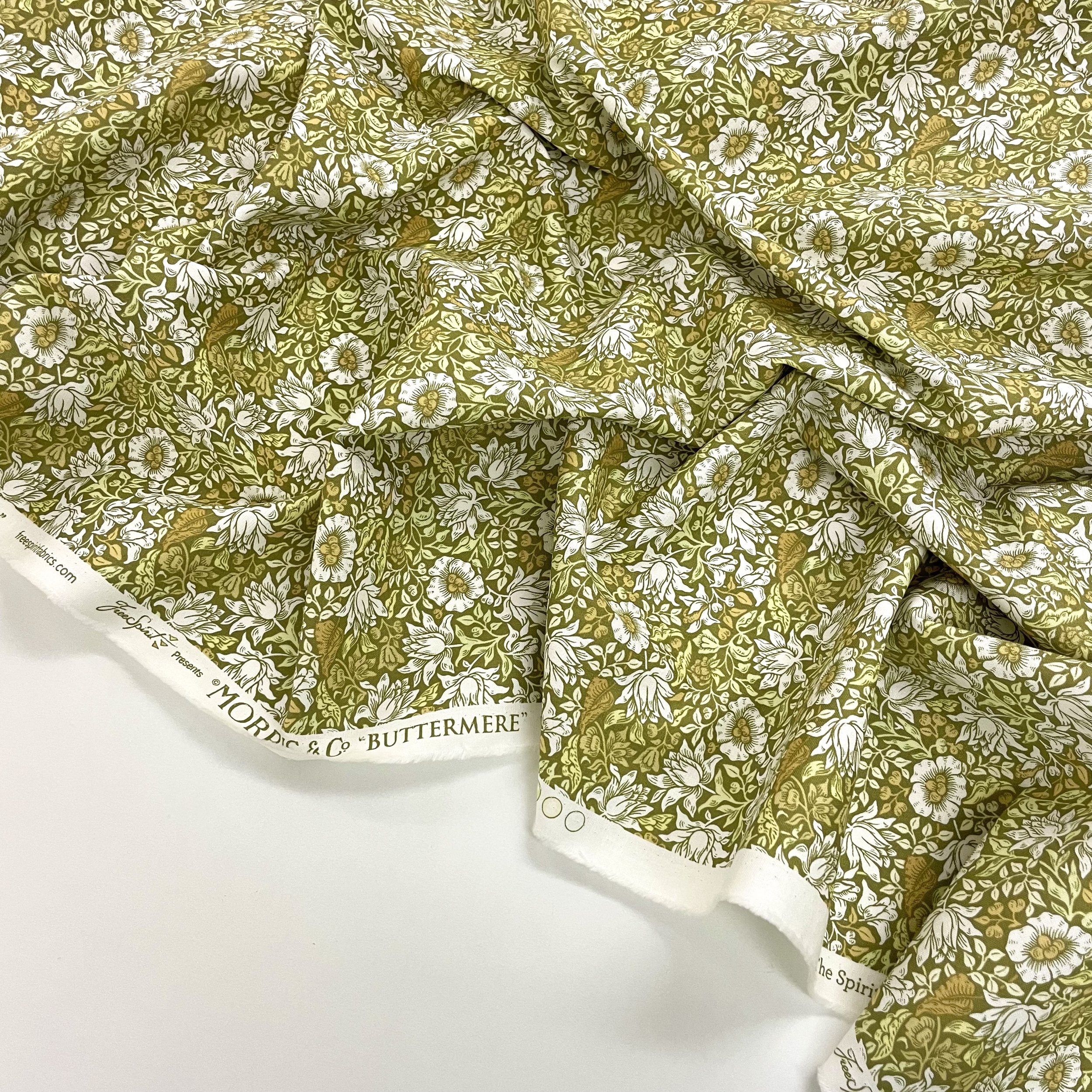 Morris & Co - Buttermere - Cotton Fabric - Mallow 2.jpeg