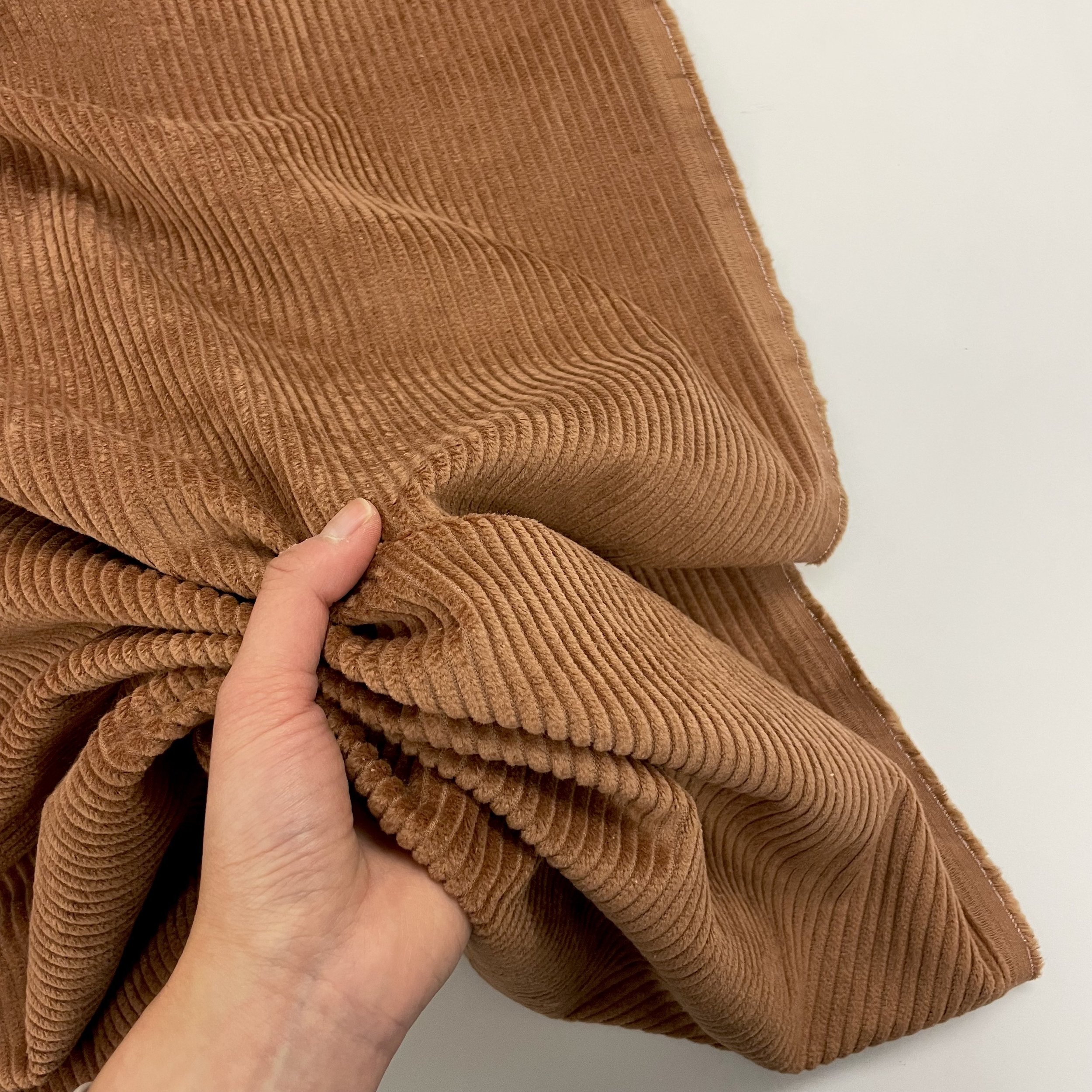 Hey Sew Sister 4.5W Cotton Corduroy Fabric - Cognac 3.jpeg