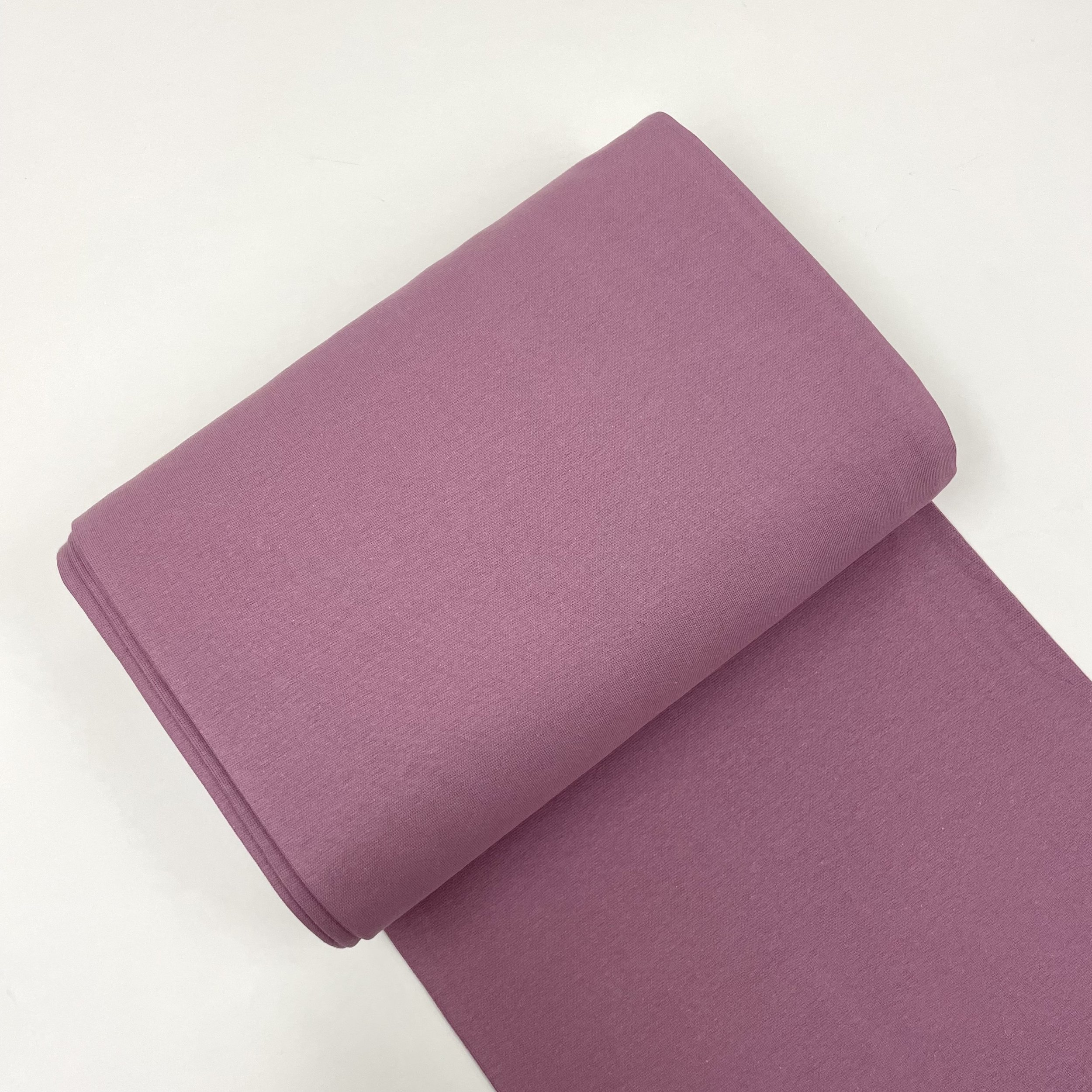 Hey Sew Sister GOTS Certified Organic Tubular Ribbing Sweatshirt Fabric - Lavender 1.jpeg