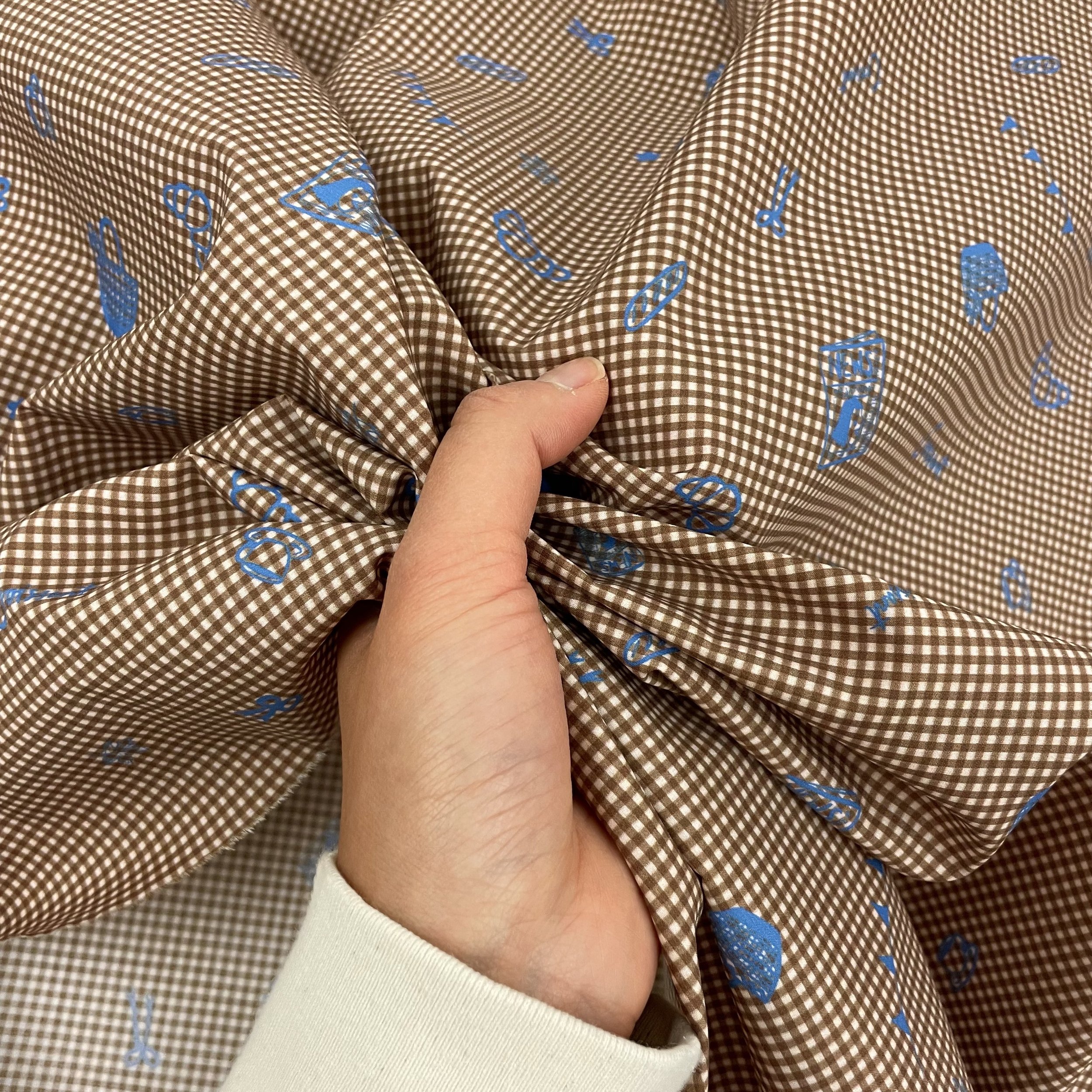 Hey Sew Sister - Coffee and Croissants - Cotton Lawn Fabric 4.jpeg