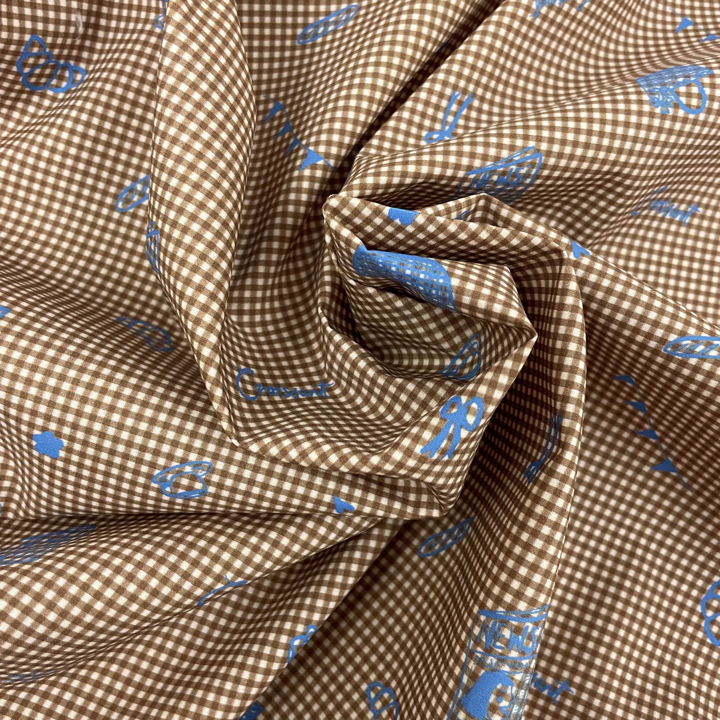 Hey Sew Sister - Coffee and Croissants - Cotton Lawn Fabric 3.jpeg