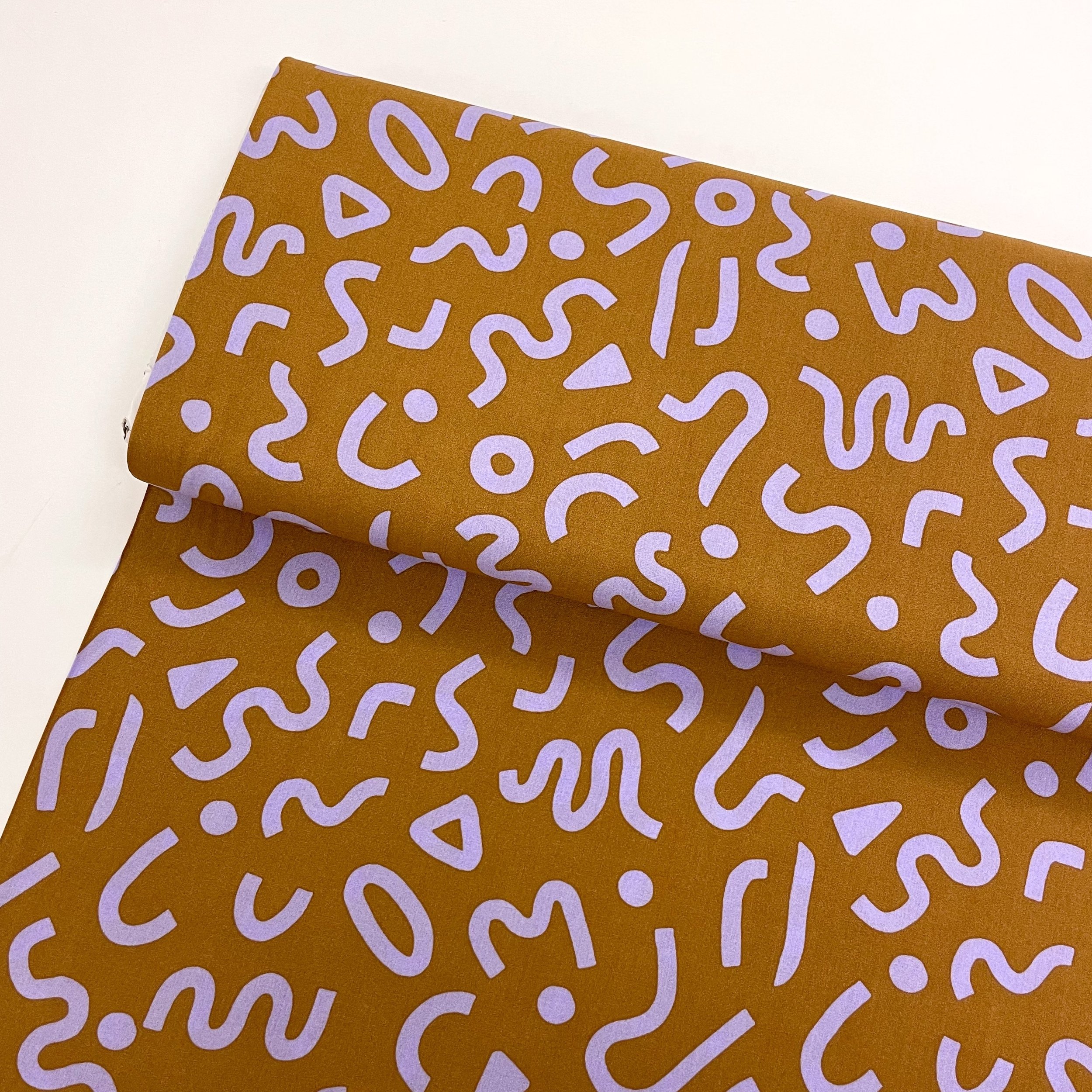 Hey Sew Sister - Nerida Hansen - Boho Shapes - LENZING™️ ECOVERO™️ Viscose Lawn - Nutmeg 1.jpeg