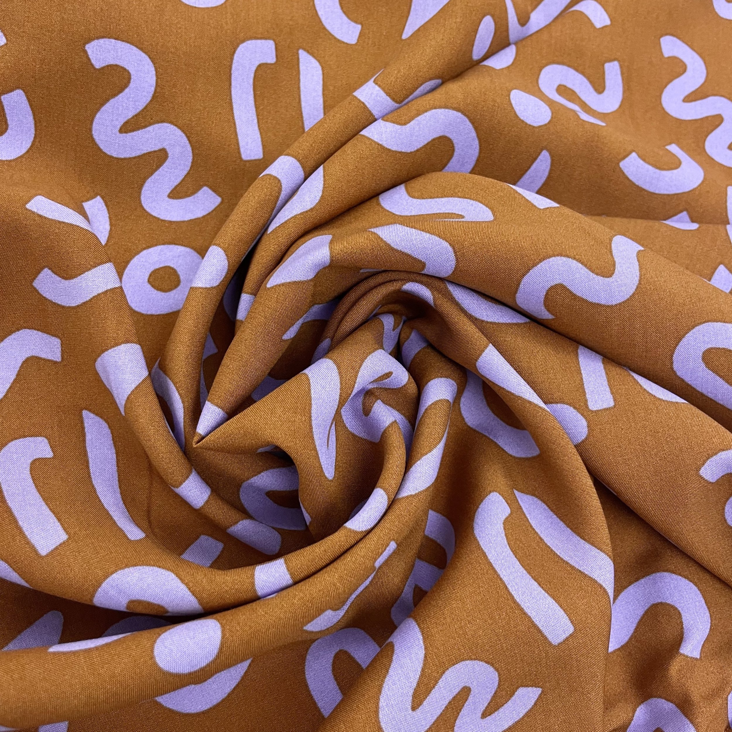 Hey Sew Sister - Nerida Hansen - Boho Shapes - LENZING™️ ECOVERO™️ Viscose Lawn - Nutmeg 3.jpeg