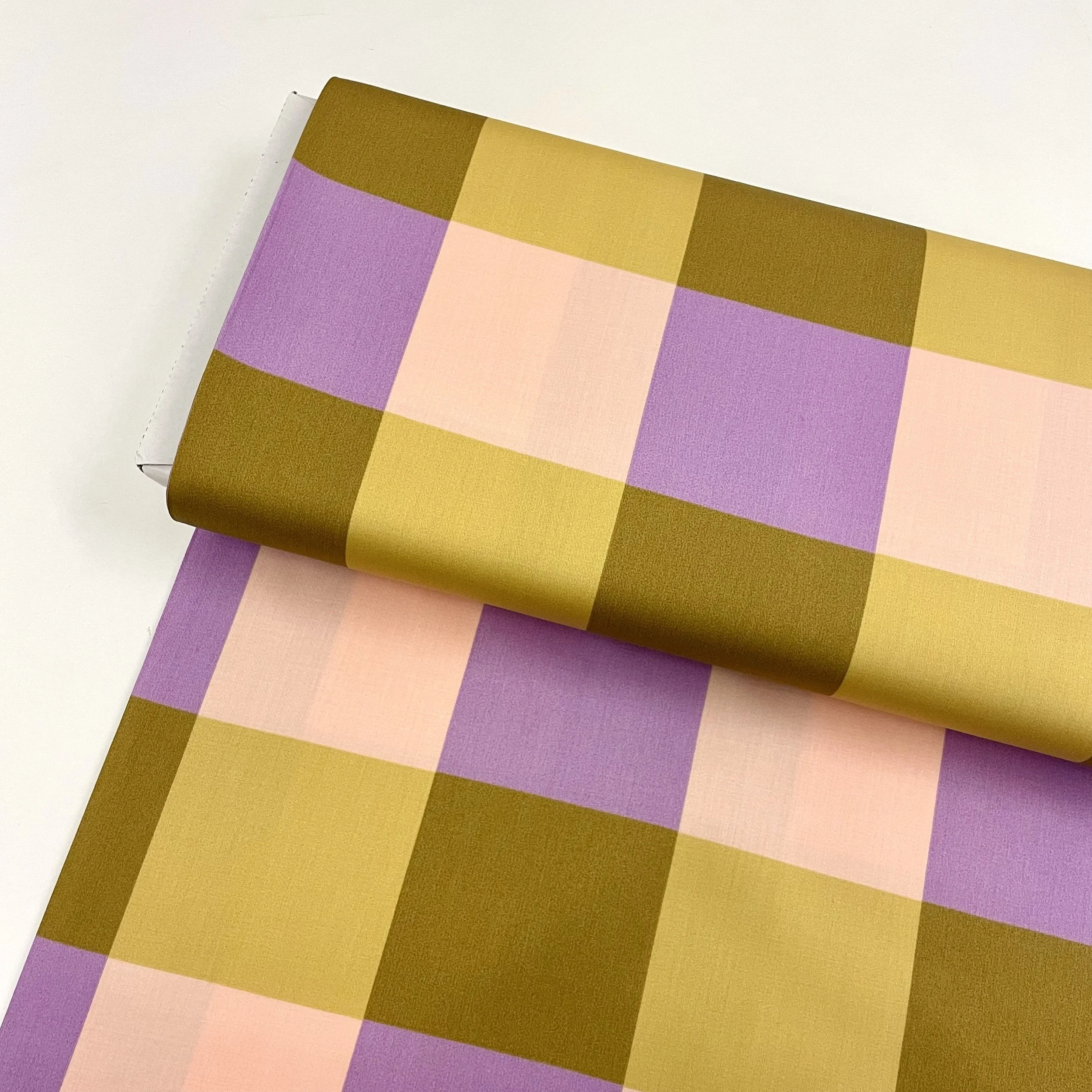 Nerida Hansen Digital Stripe Cotton Satin Dark Cobalt — HEY SEW