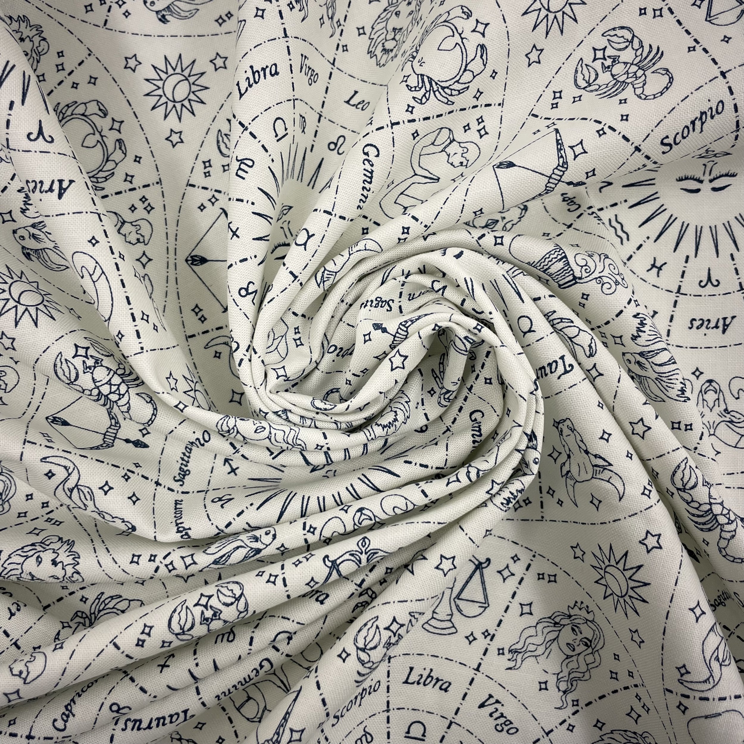 Hey Sew Sister - Starry Sky by April Rosenthal for Moda - Mist Night - Astrology Print Cotton Fabric 5.jpeg