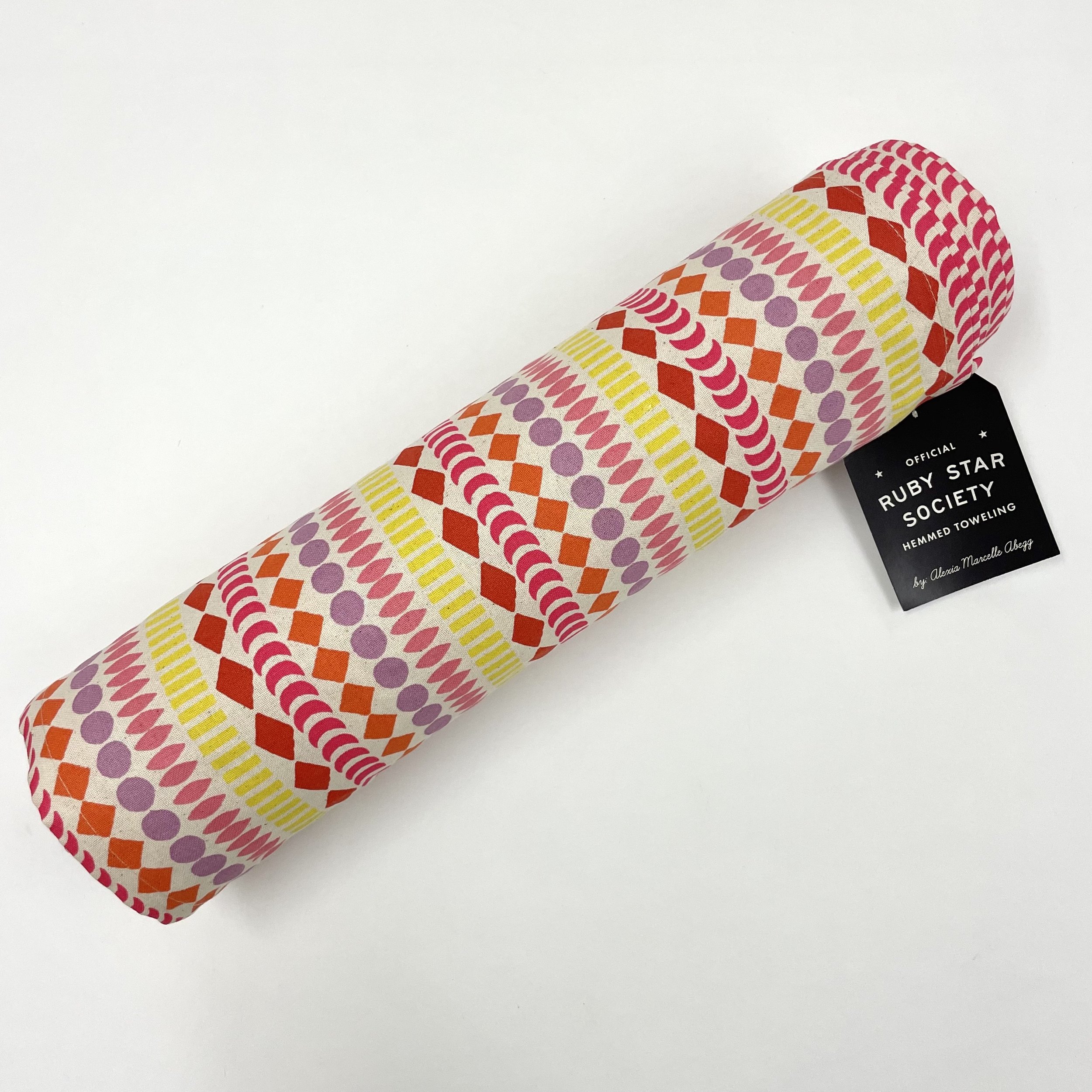 Hey Sew Sister - Ruby Star Society - Jolie Towelling by Alexia Marcelle Abegg - Beads Toweling Fabric Pink 1.jpeg