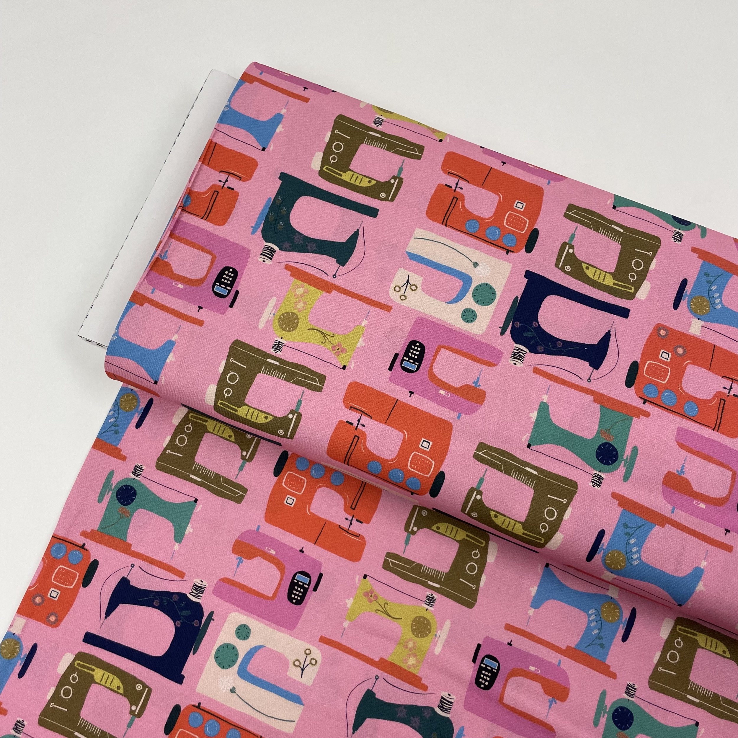 Hey Sew Sister - Stitch and Sew by Louise Cunningham for Dashwood Studio - Sewing Machine Print Cotton Fabric 1.jpeg