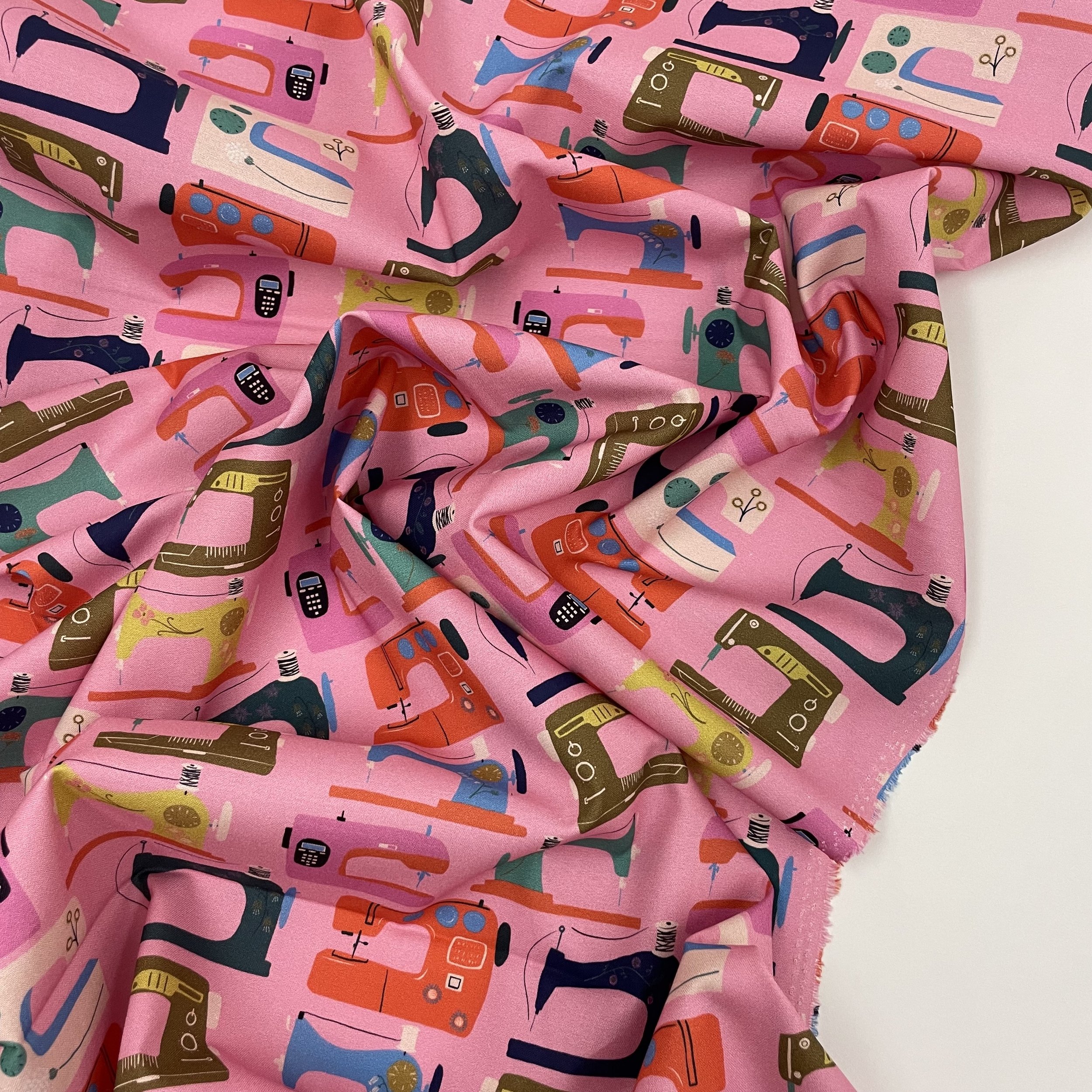 Hey Sew Sister - Stitch and Sew by Louise Cunningham for Dashwood Studio - Sewing Machine Print Cotton Fabric 2.jpeg