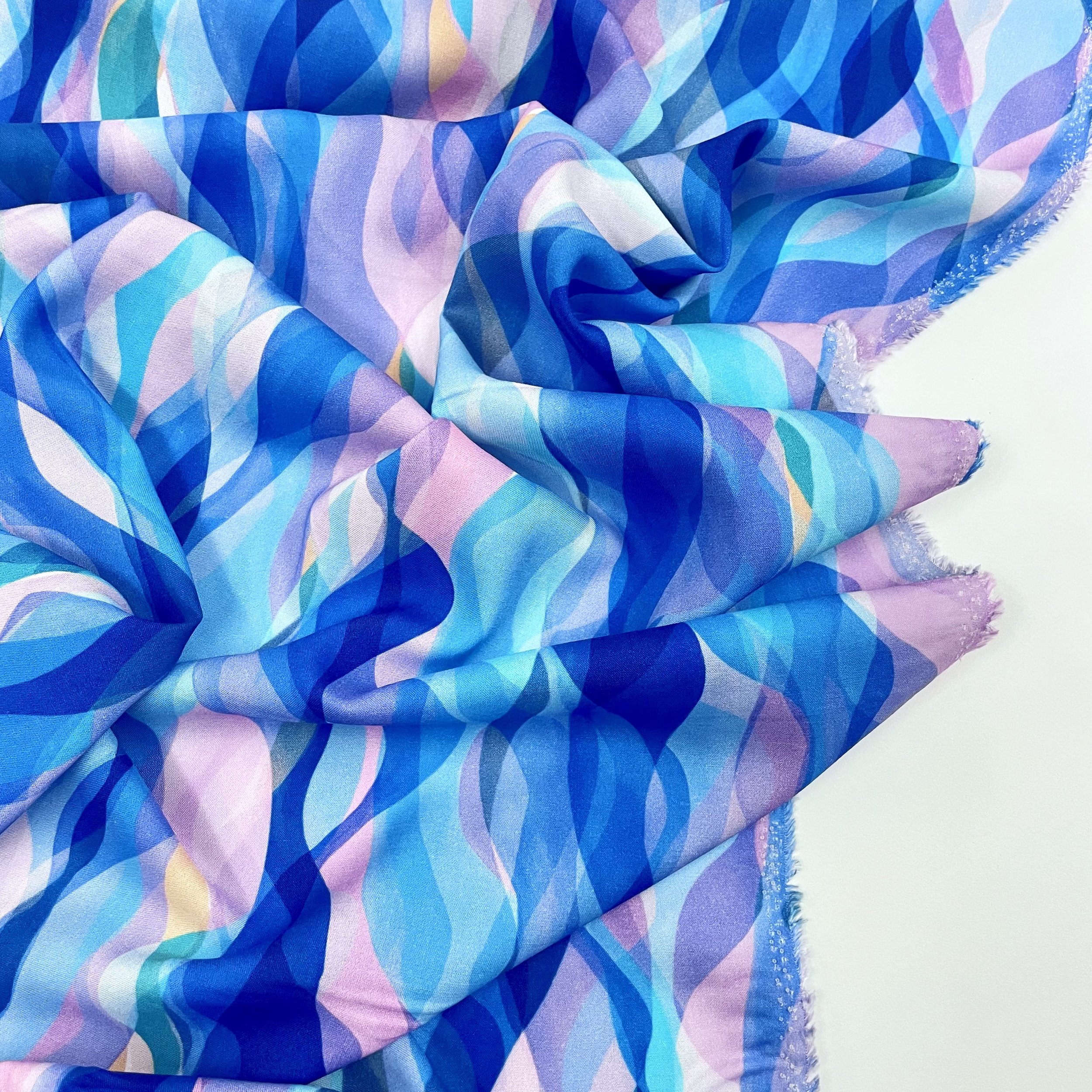 Hey Sew Sister - Dashwood Studios - Chroma Blue - Rayon Viscose Dress Fabric - Ripple 2.jpeg