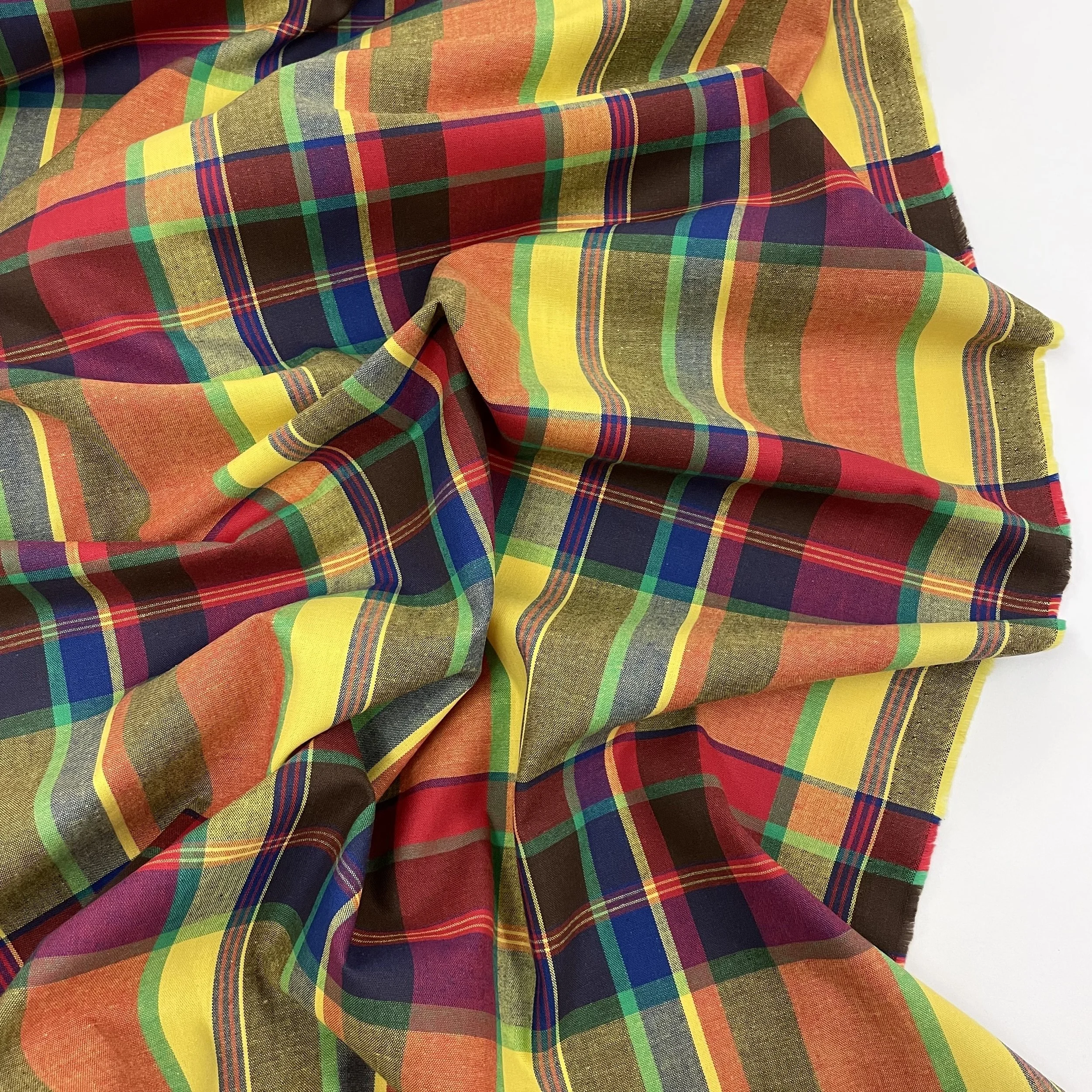 Hey Sew Sister - Madras Check Yarn Dyed Cotton Fabric - Rainbow - Elmer 2.jpeg