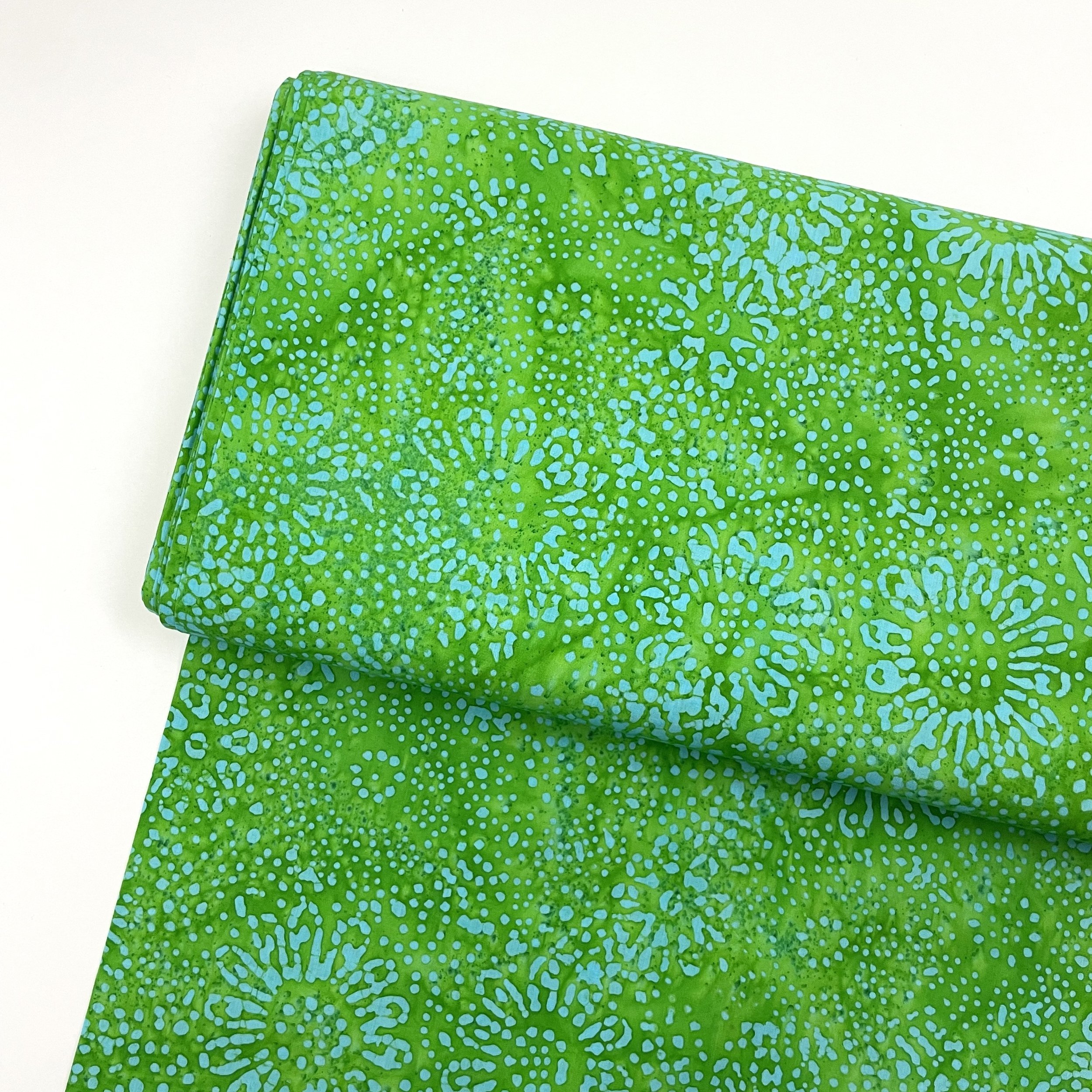 Hey Sew Sister - Green Sunflower - Cotton Batik Fabric 1.jpeg