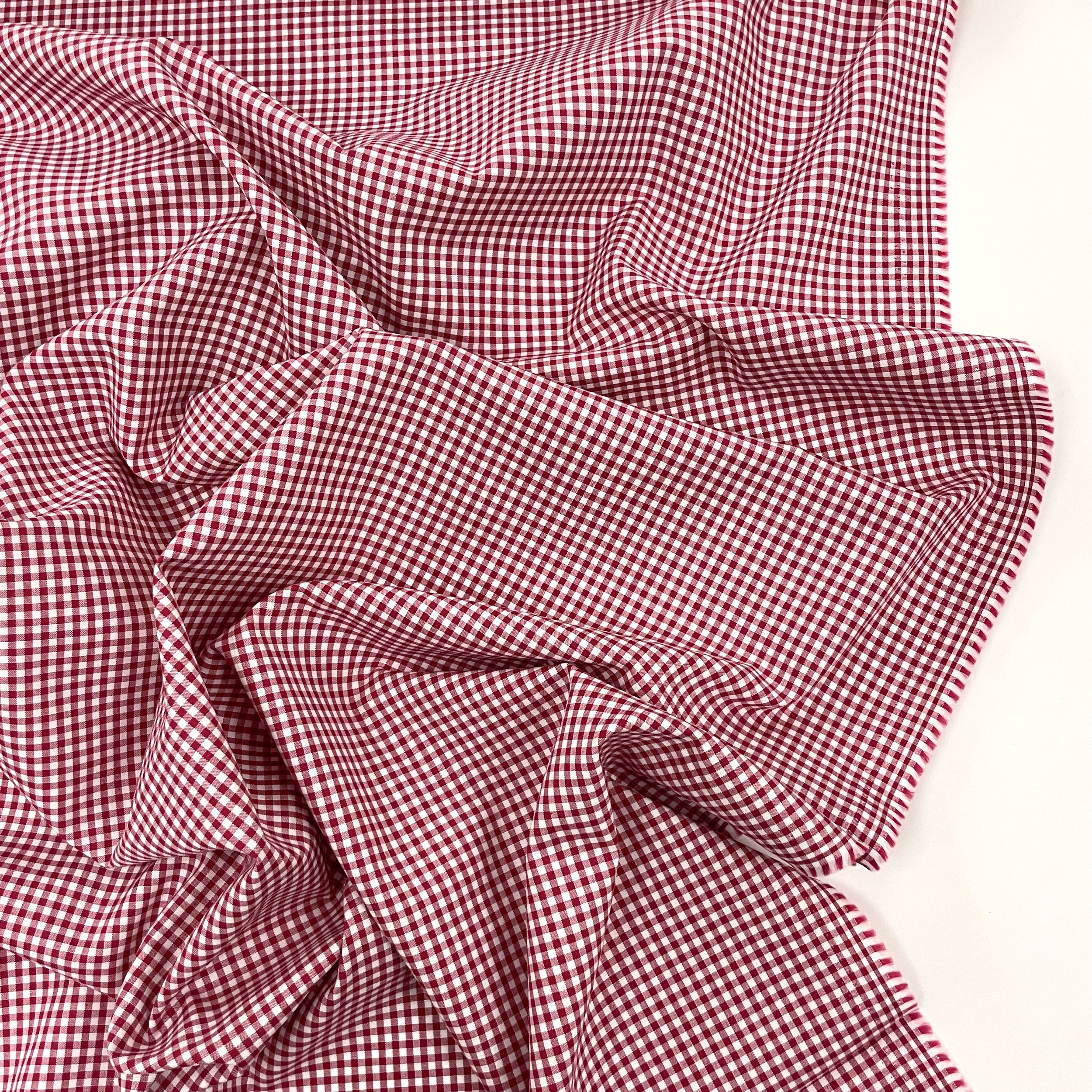 Hey Sew Sister - Mini Gingham - Yarn dyed Cotton Gingham 3mm 1:8%22- Cherry Pie 2.jpeg
