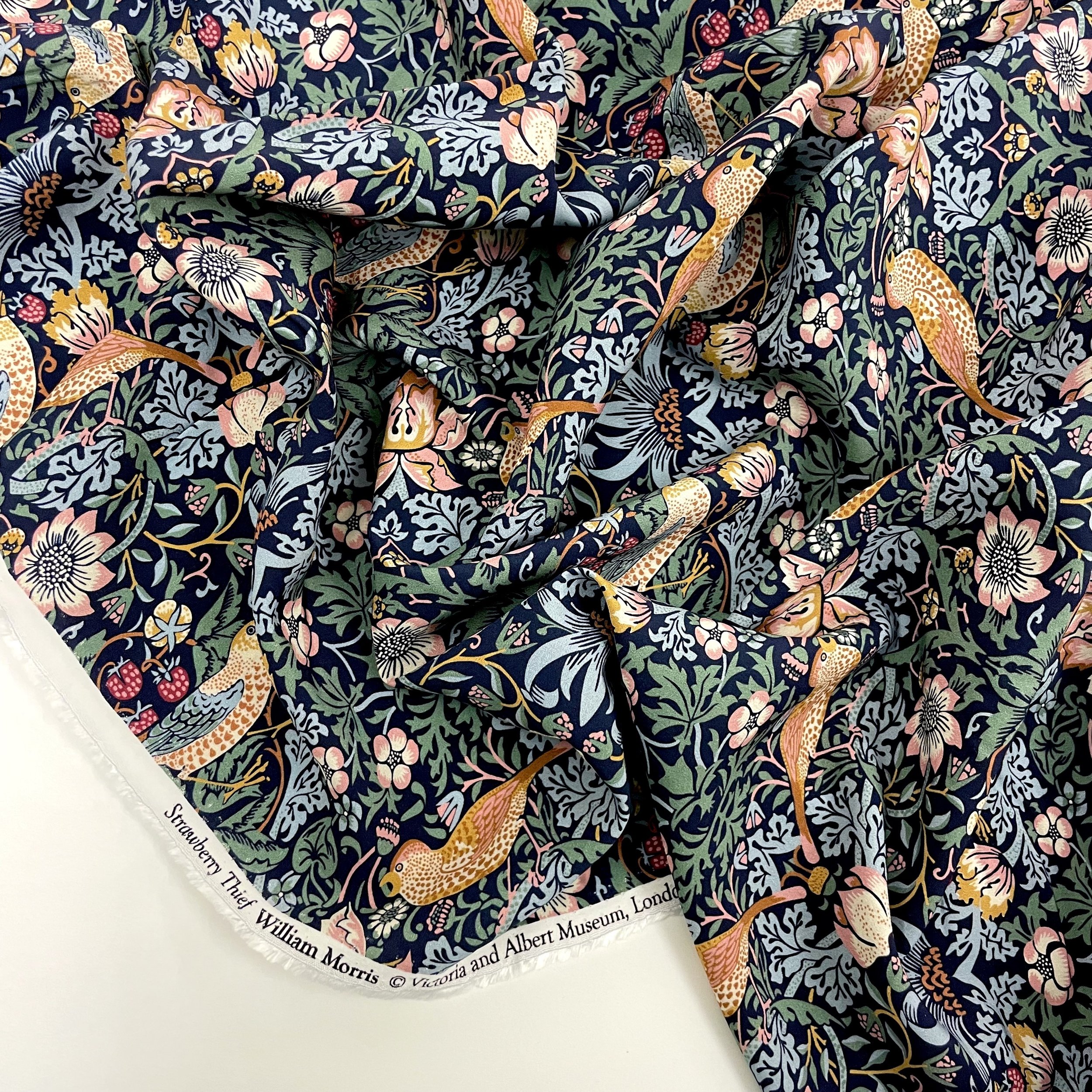 Hey Sew Sister - Strawberry Thief by William Morris - V&A Museum - Viscose Dress Fabric 2.jpeg