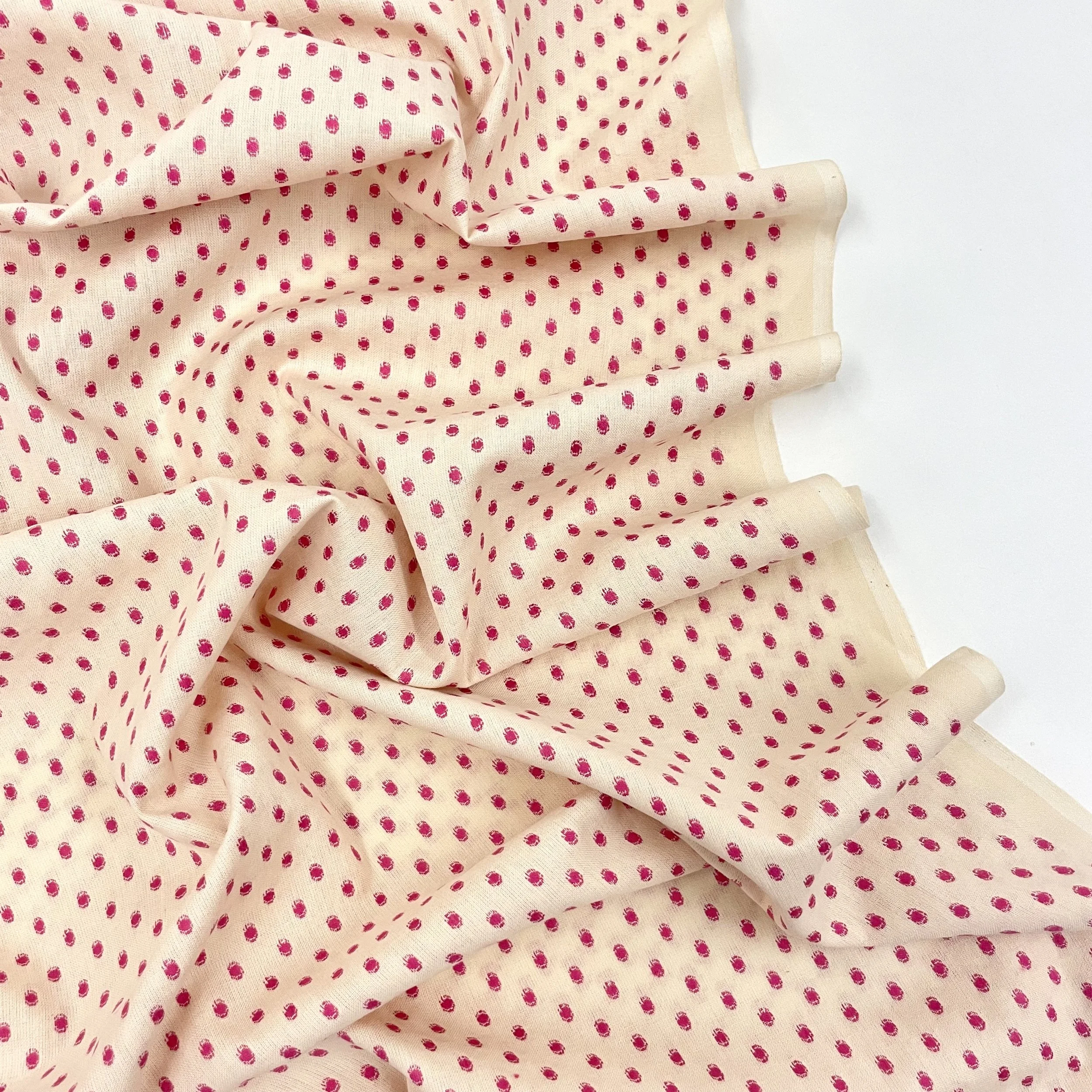 Hey Sew Sister - Anna Maria Textiles - Raindrops - Yarn Dyed Woven Cotton Fabrics - Raspberry Ripple 2.jpeg