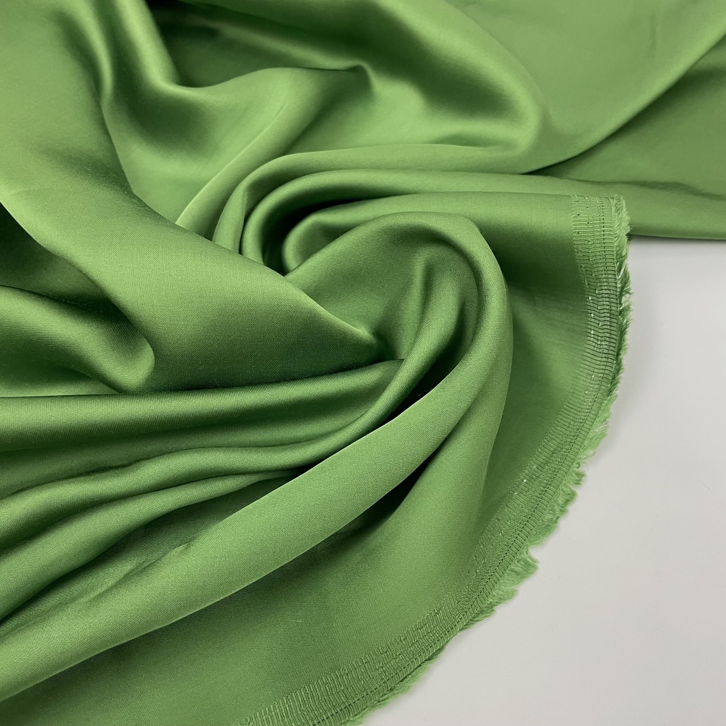 Hey Sew Sister - Viscose Satin - Natural Fibre Satin - Green Apple 3.jpeg