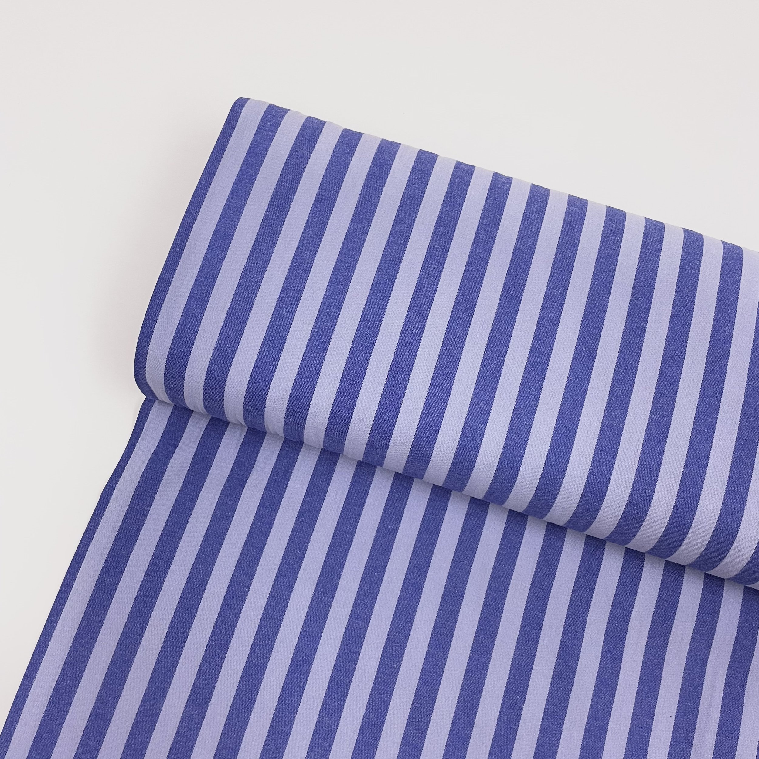 Hey Sew Sister - Piper - Yarn Dyed Vertical Stripe Cotton Fabric - Lavender Lake 1.jpeg