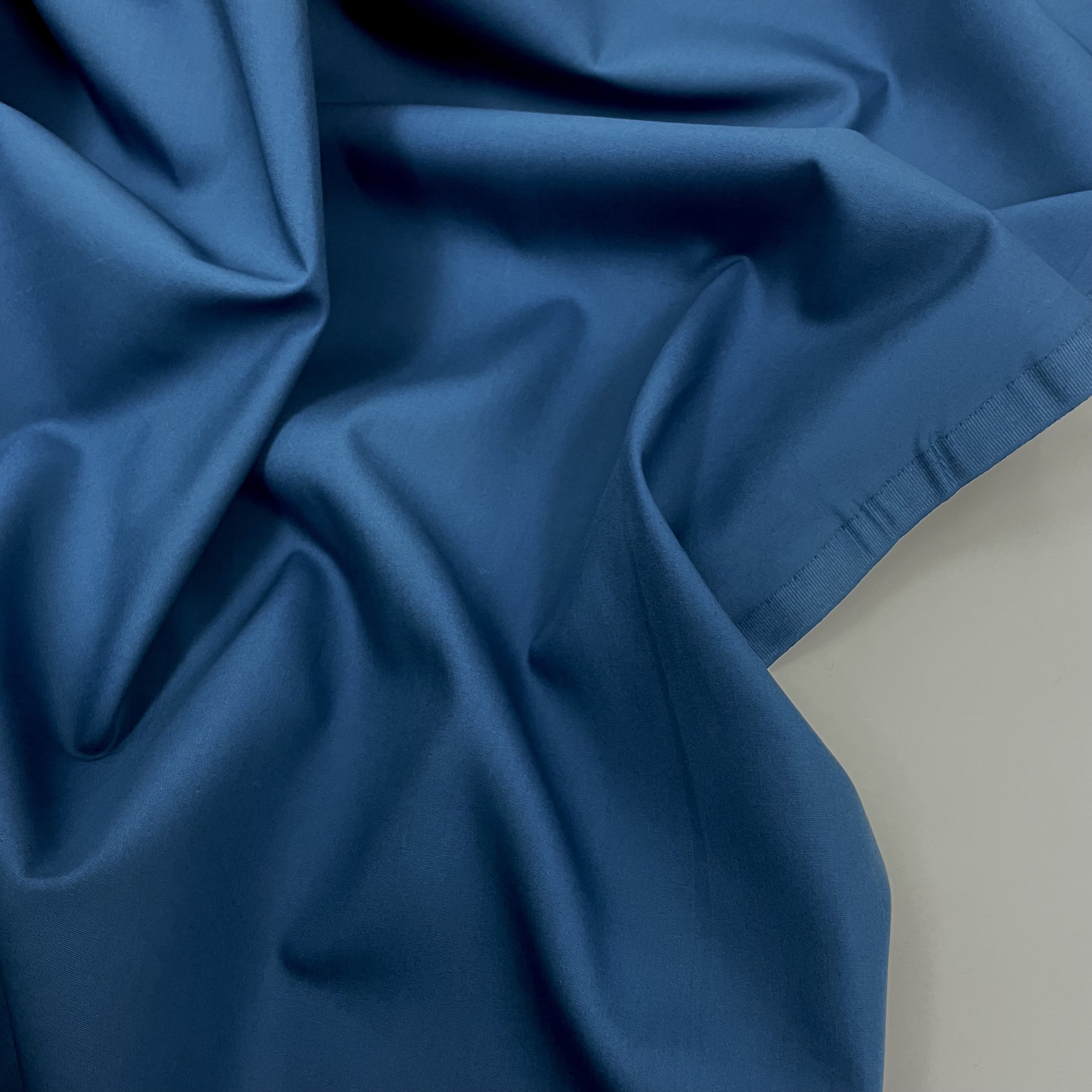 Hey Sew Sister - GOTS Certified Organic Cotton Poplin Dress Fabric For Sewing - Sapphire Blue 2.jpeg
