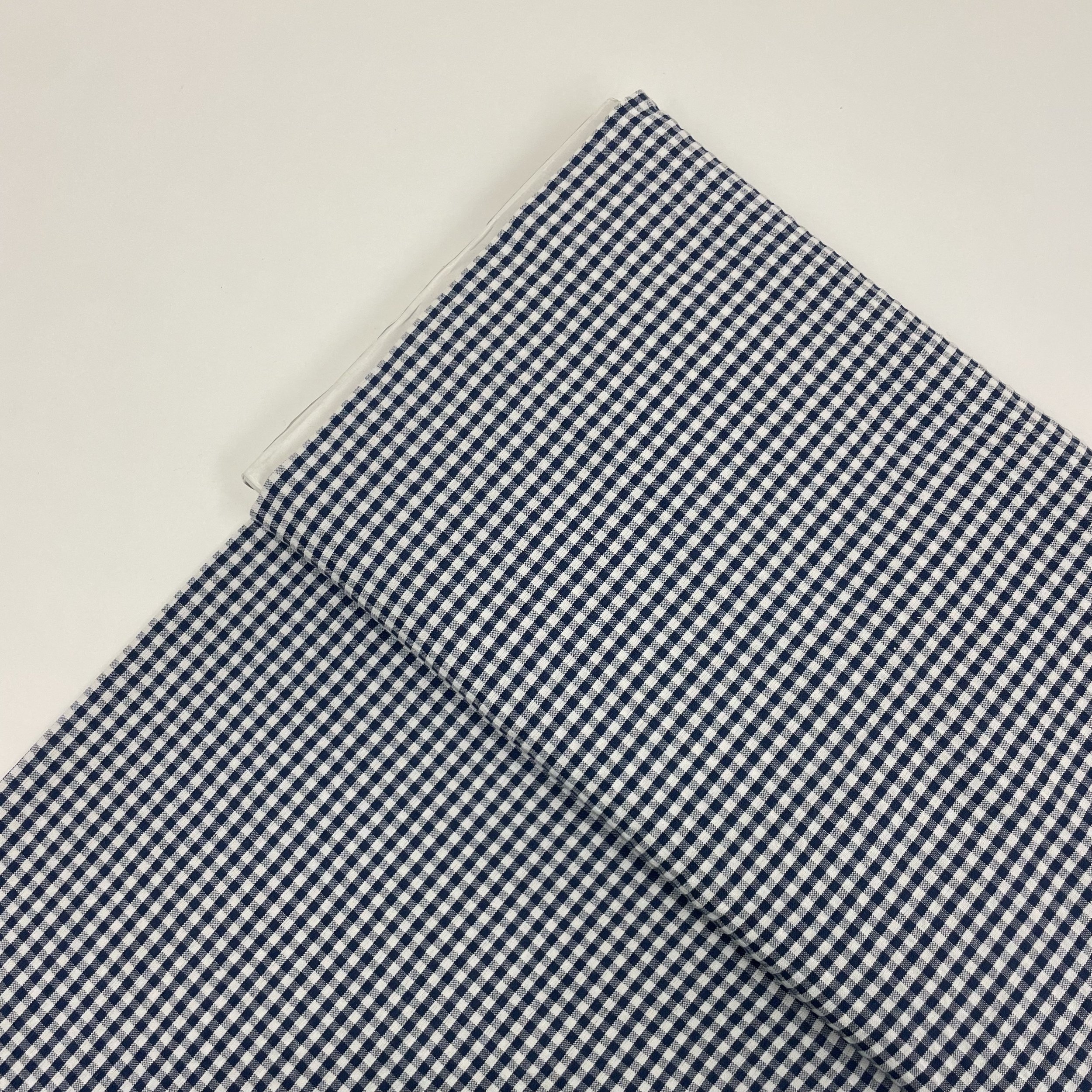 Hey Sew Sister - Navy Cotton Seersucker Gingham 1.jpeg