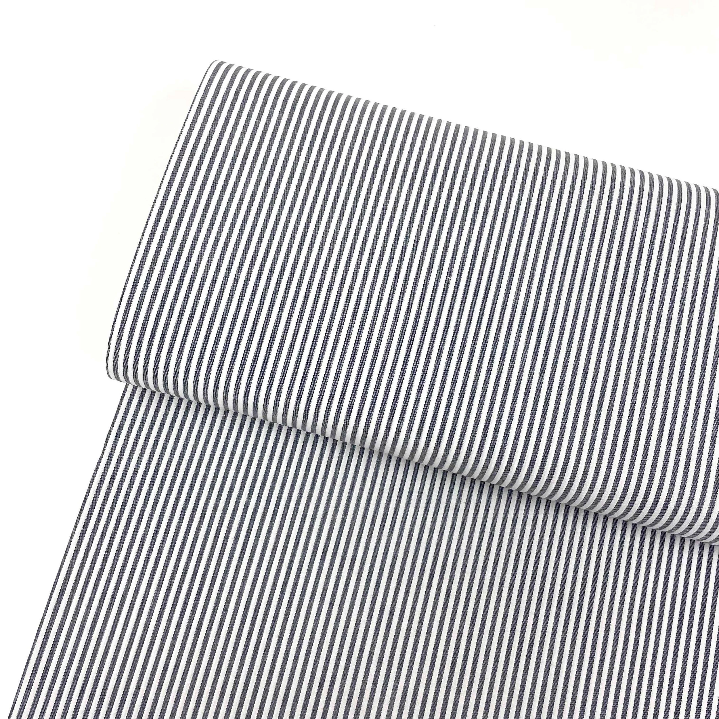 Hey Sew Sister - Boxer Stripes - Yarn Dyed Cotton Stripe Fabric - Dark Navy 1.jpeg