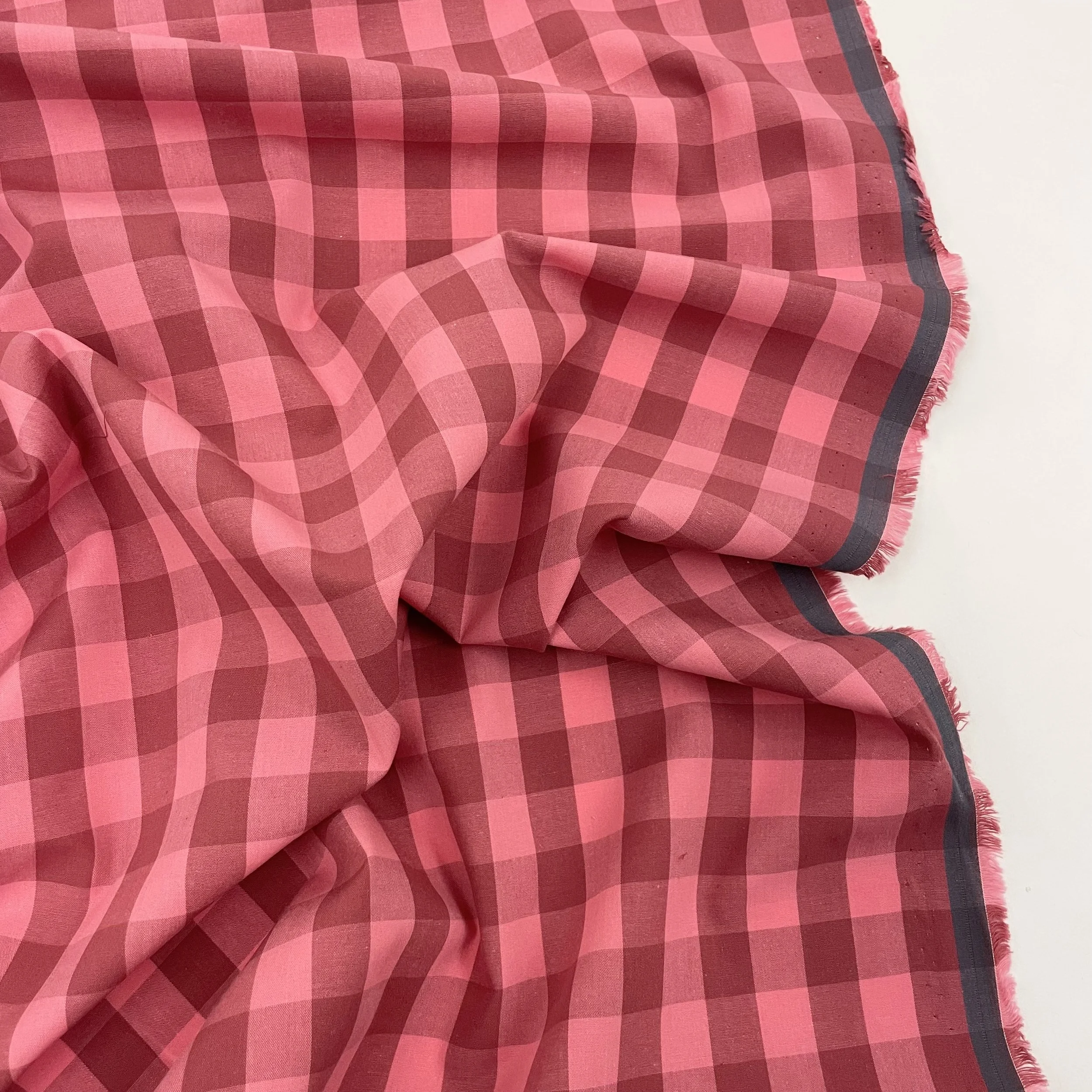 Hey Sew Sister - Raspberry Jam - Pink Red Yarn Dyed Cotton Gingham Fabric 2.jpeg