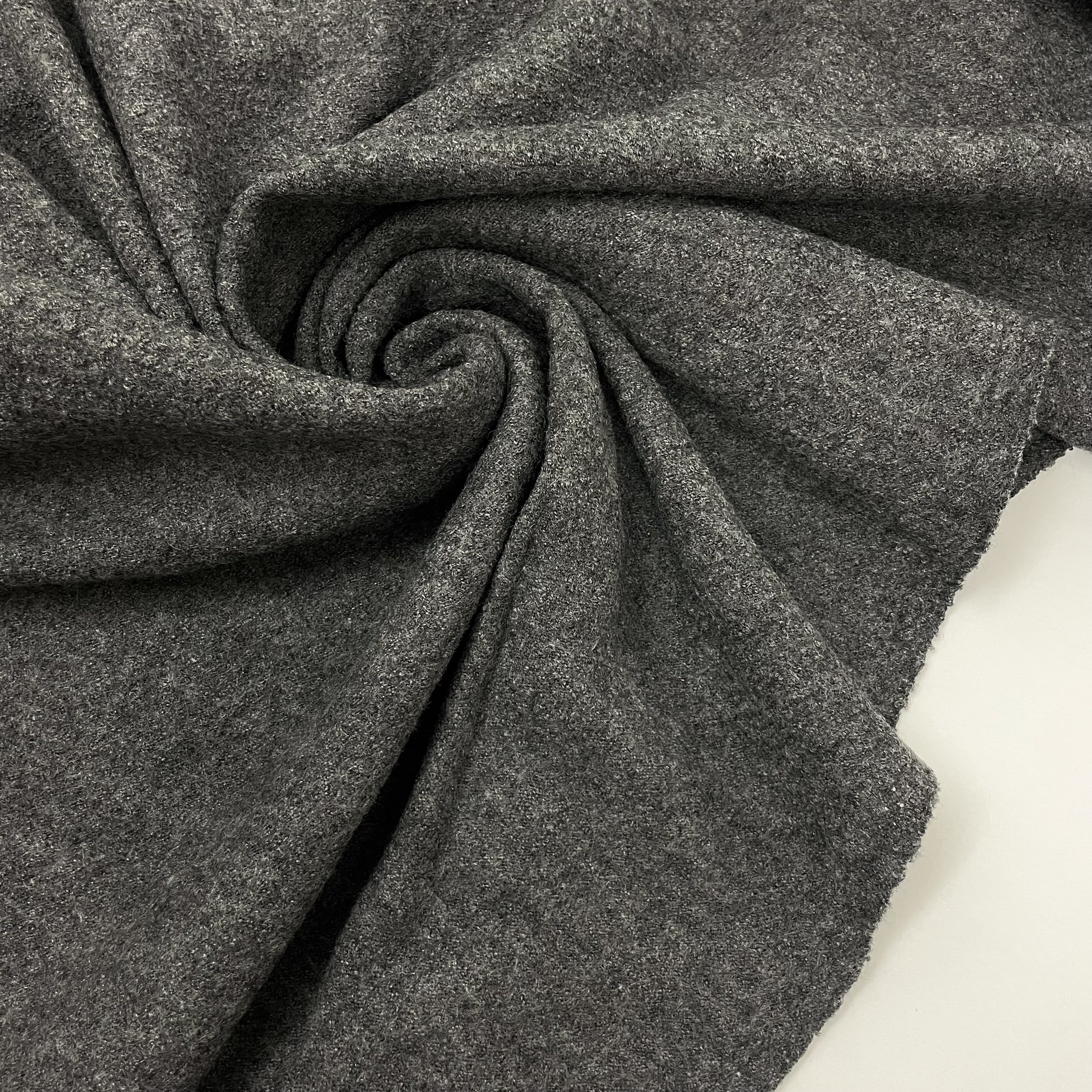 Hey Sew Sister - Wool and Viscose Blend Dress Jumper Coat Fabric - Marl Grey 3.jpeg