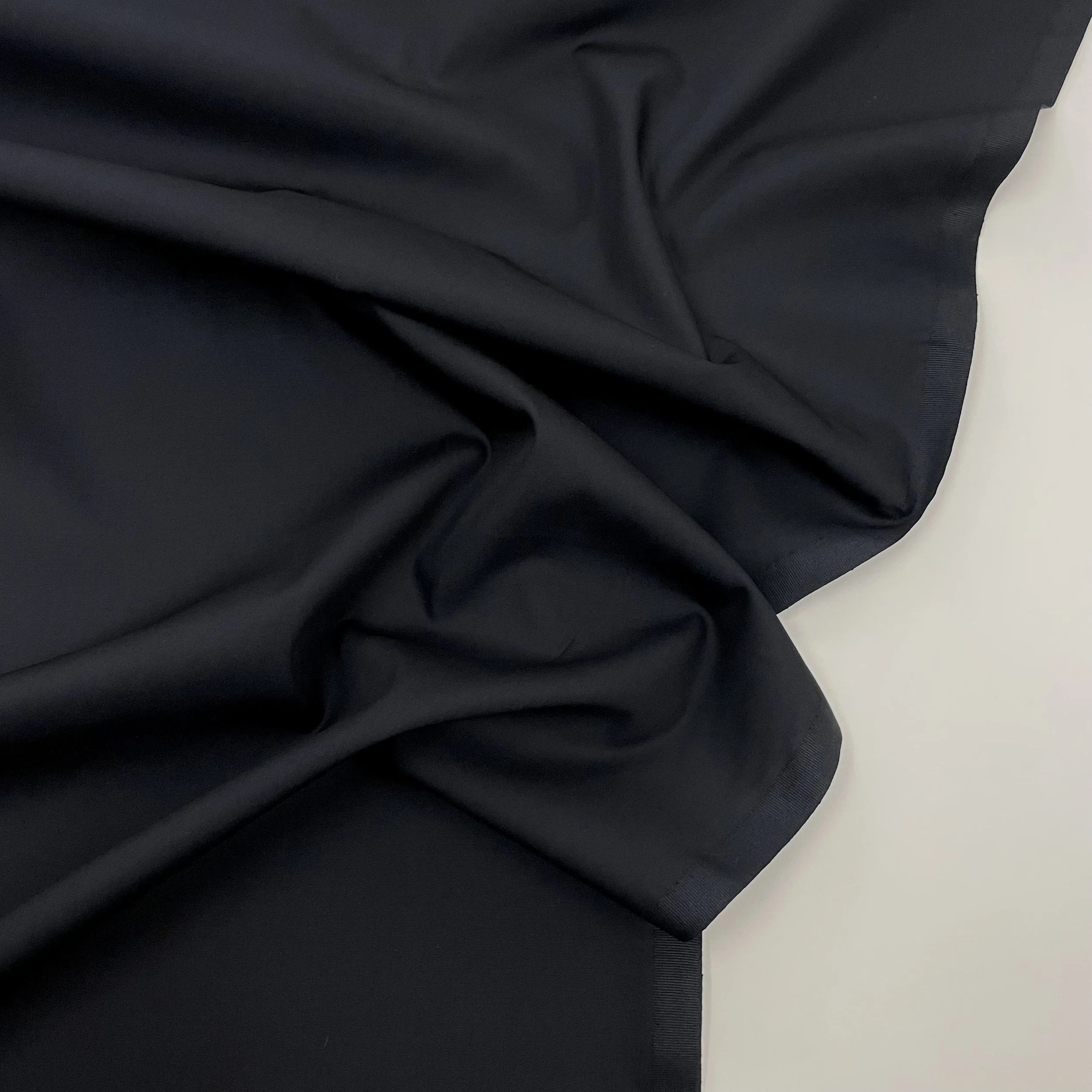 Hey Sew Sister - GOTS Organic Cotton Candy - Lightweight Cotton Fabric for Sewing Dressmaking - Dark Navy 2.jpeg