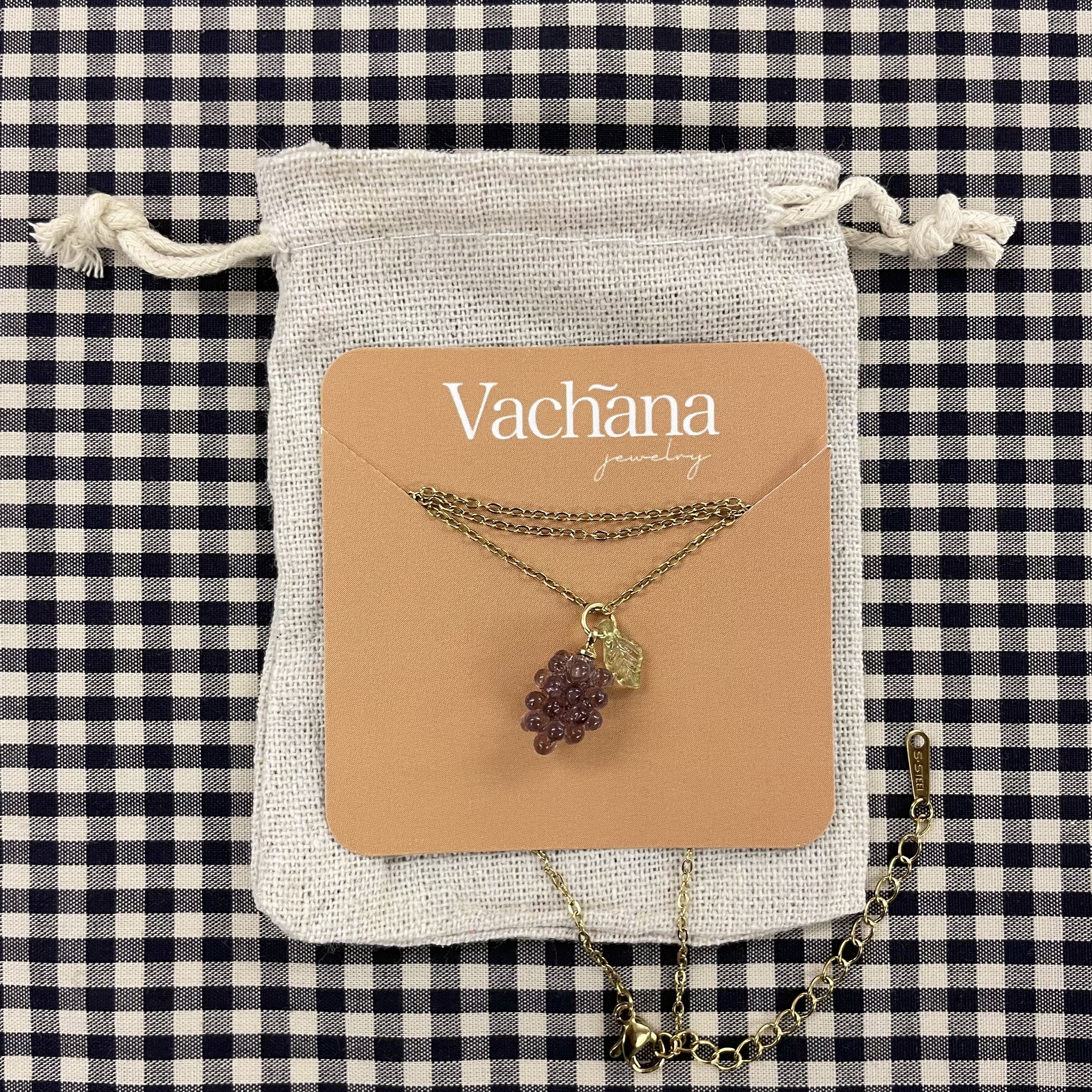Hey Sew Sister - Purple Grape Glass Lampwork Necklace 1.jpeg