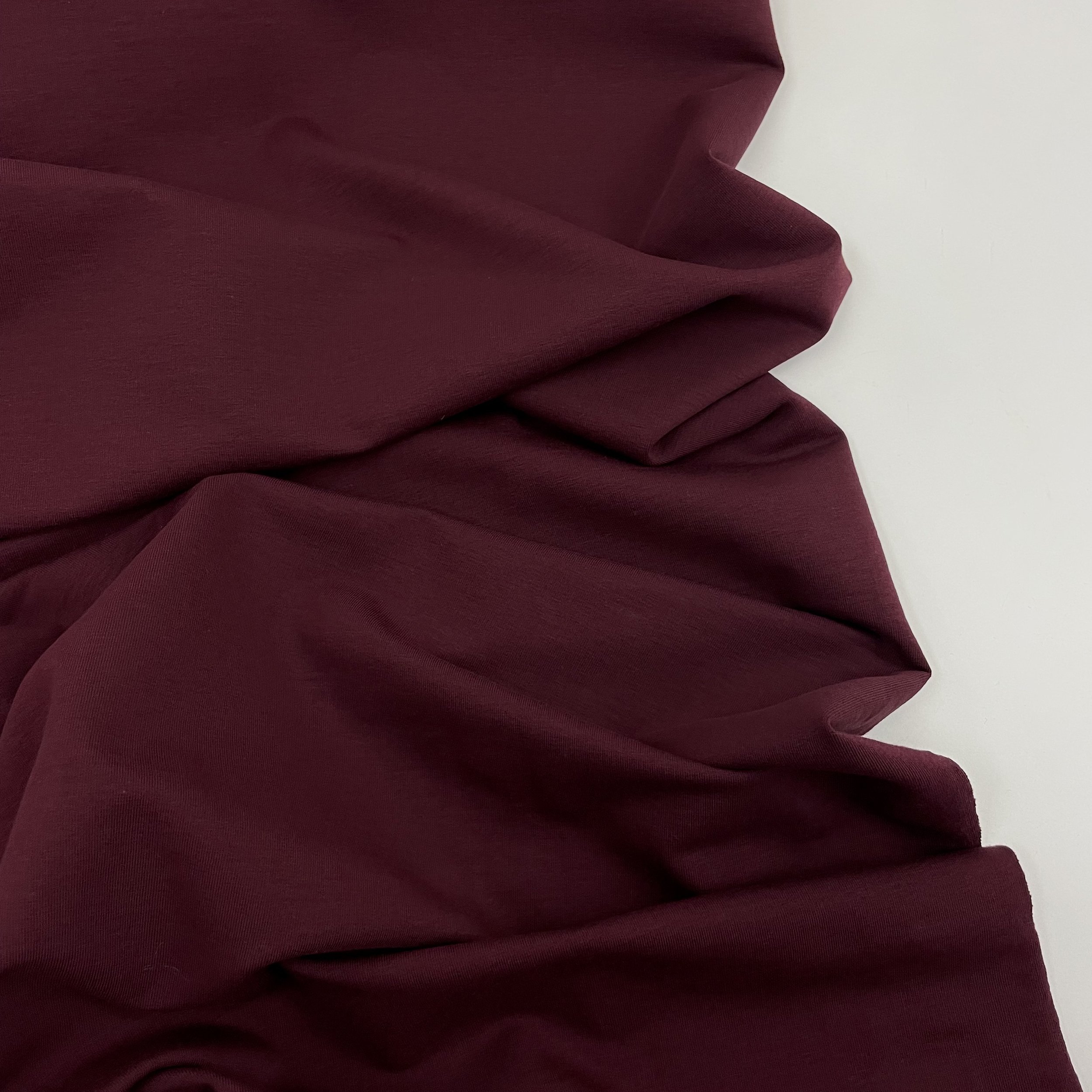 Hey Sew Sister - Avalana - Brushed Cotton Sweatshirting Fabric - Bordeaux Burgundy 2.jpeg
