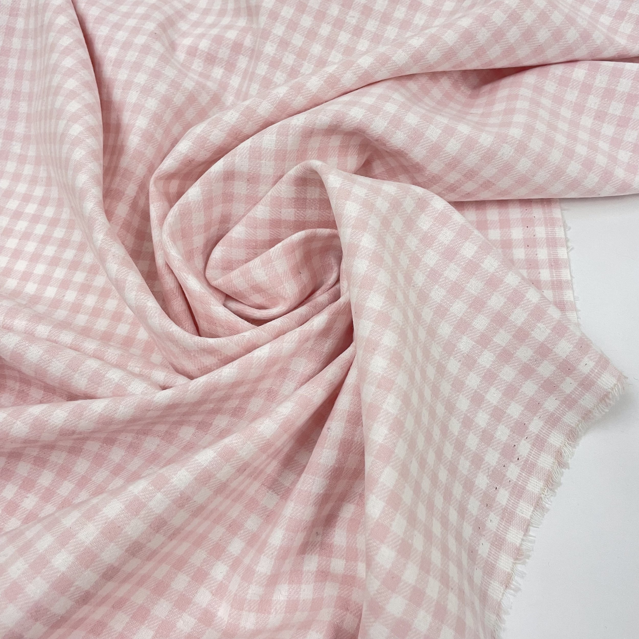 Hey Sew Sister - Margot - Yarn Dyed Brushed Cotton Gingham - Pink 3.jpeg