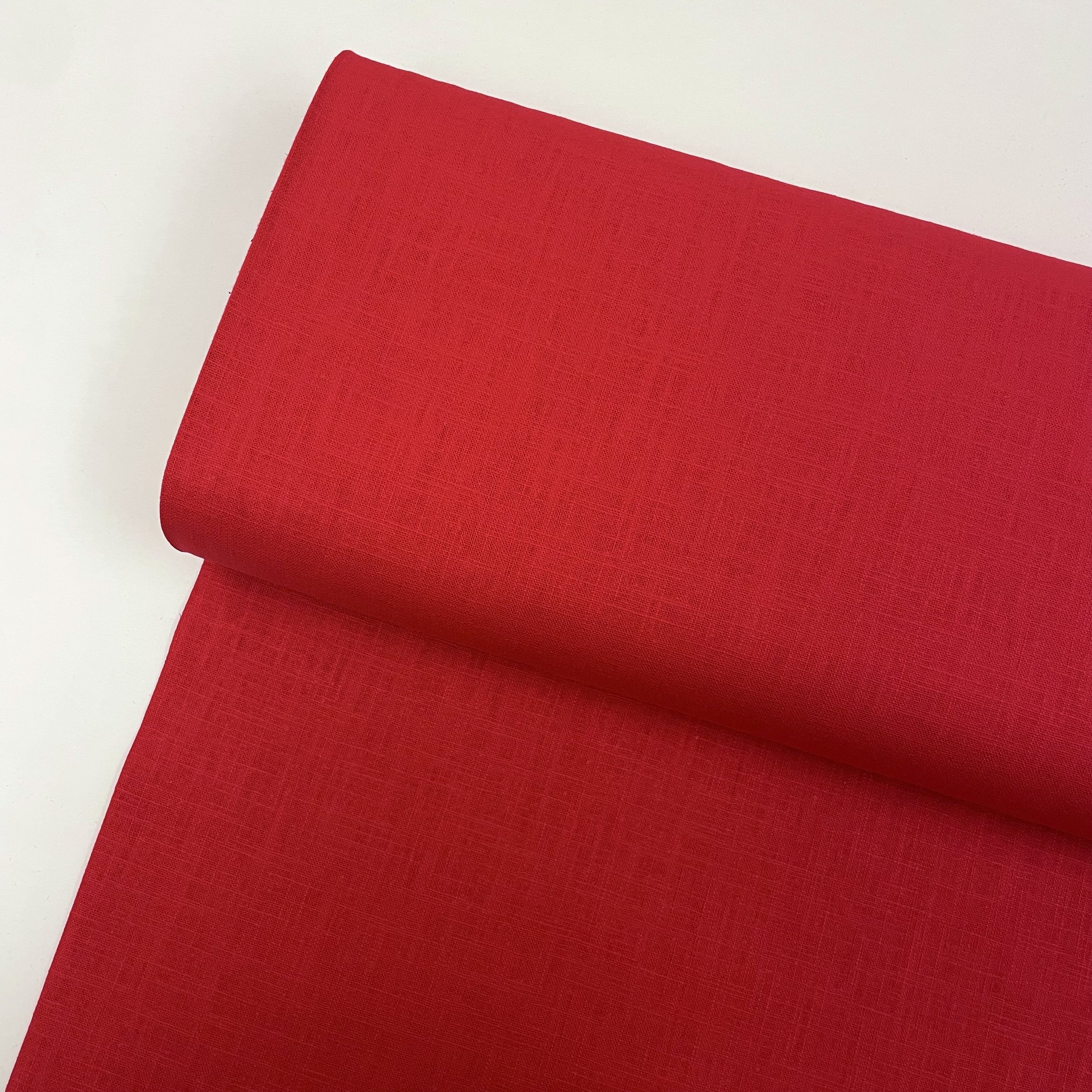Hey Sew Sister - Linen - Rouge Red Linen Fabric 1.jpeg