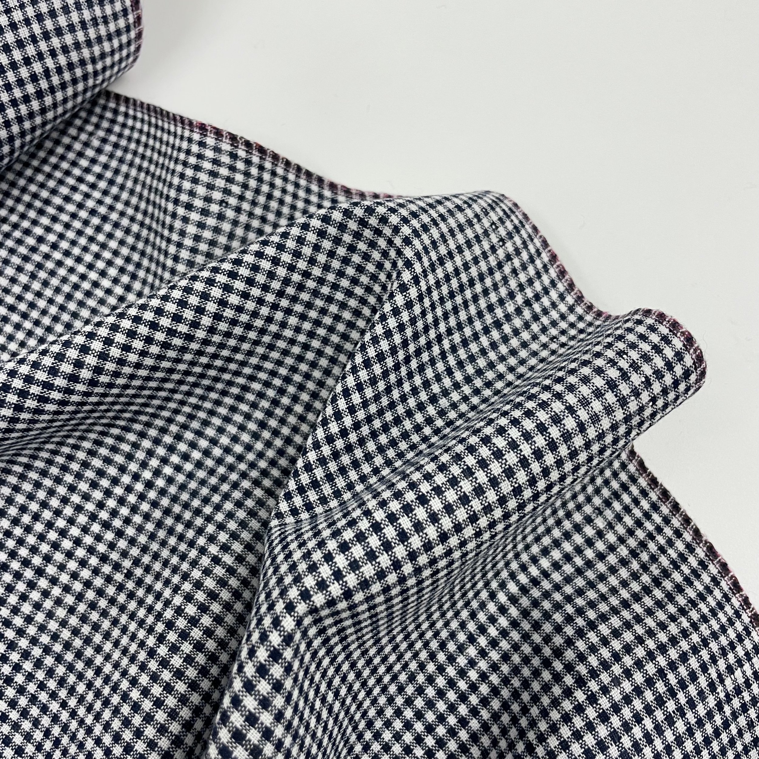 Hey Sew Sister - Tiny Yarn Dyed Cotton Gingham - navy and white 4.jpeg