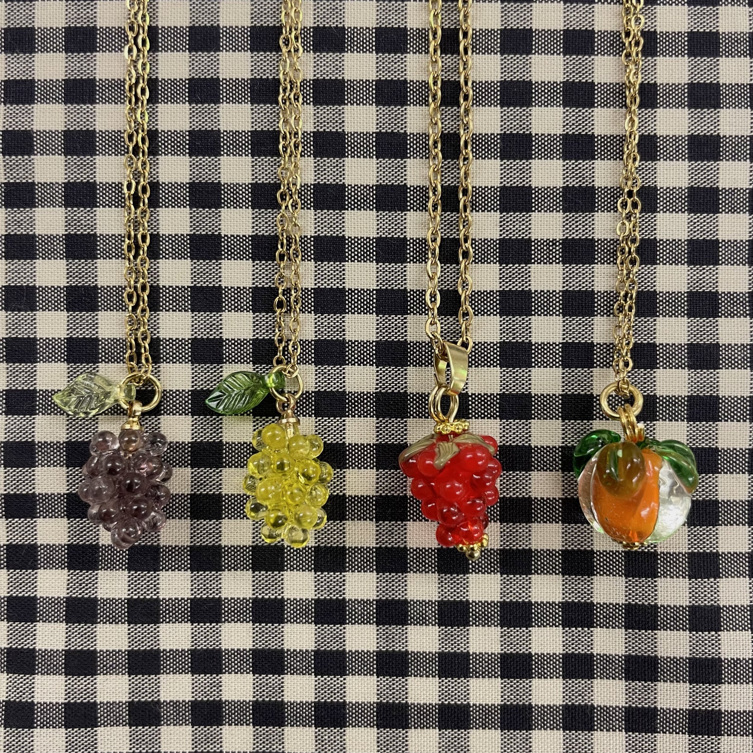 Hey Sew Sister - Glass Fruit Pendant Necklaces.jpeg