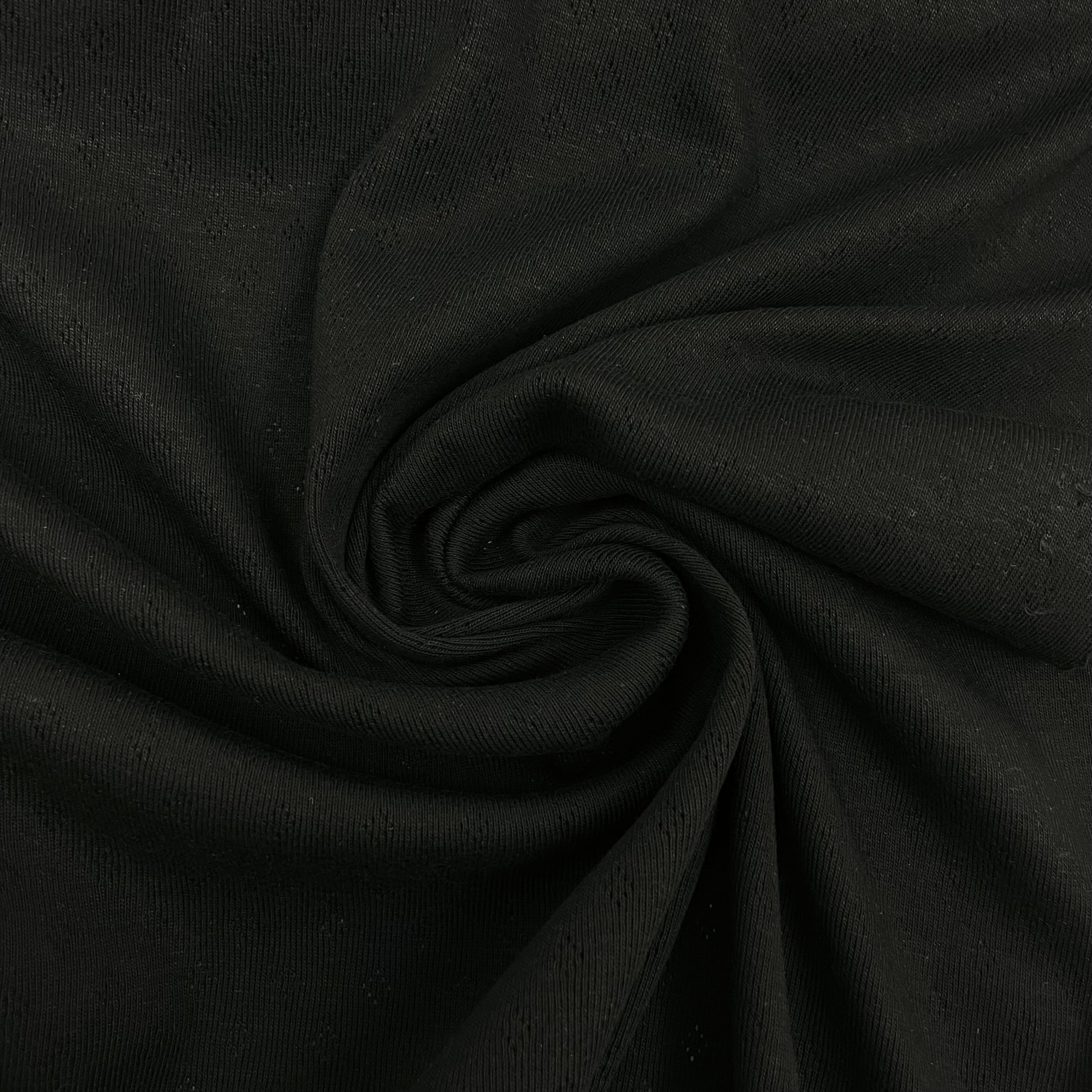 Hey Sew Sister - Black Cotton Pointelle Fabric 4.jpeg