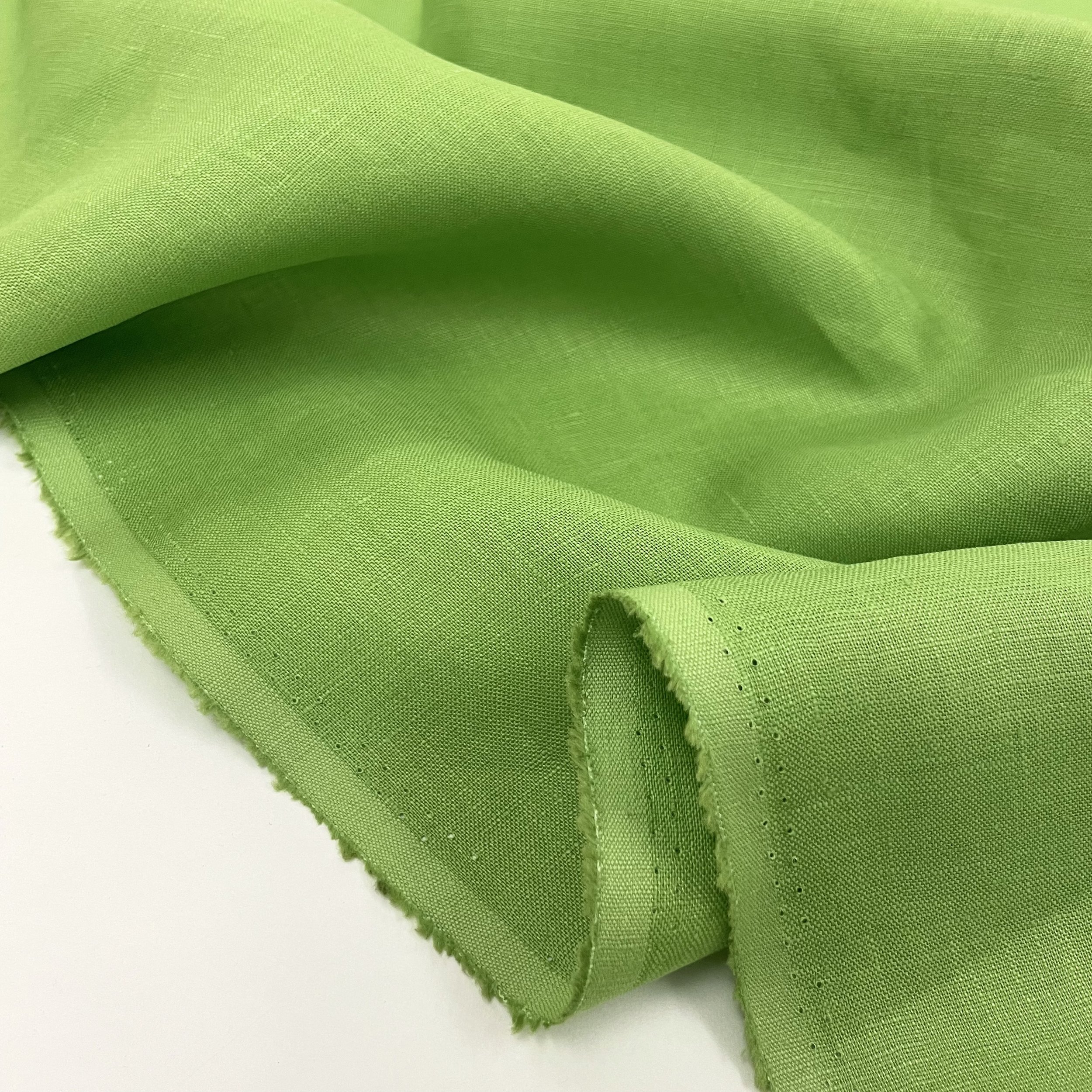 Hey Sew Sister - Lovely Linen Fabric - Green Apple 4.jpeg