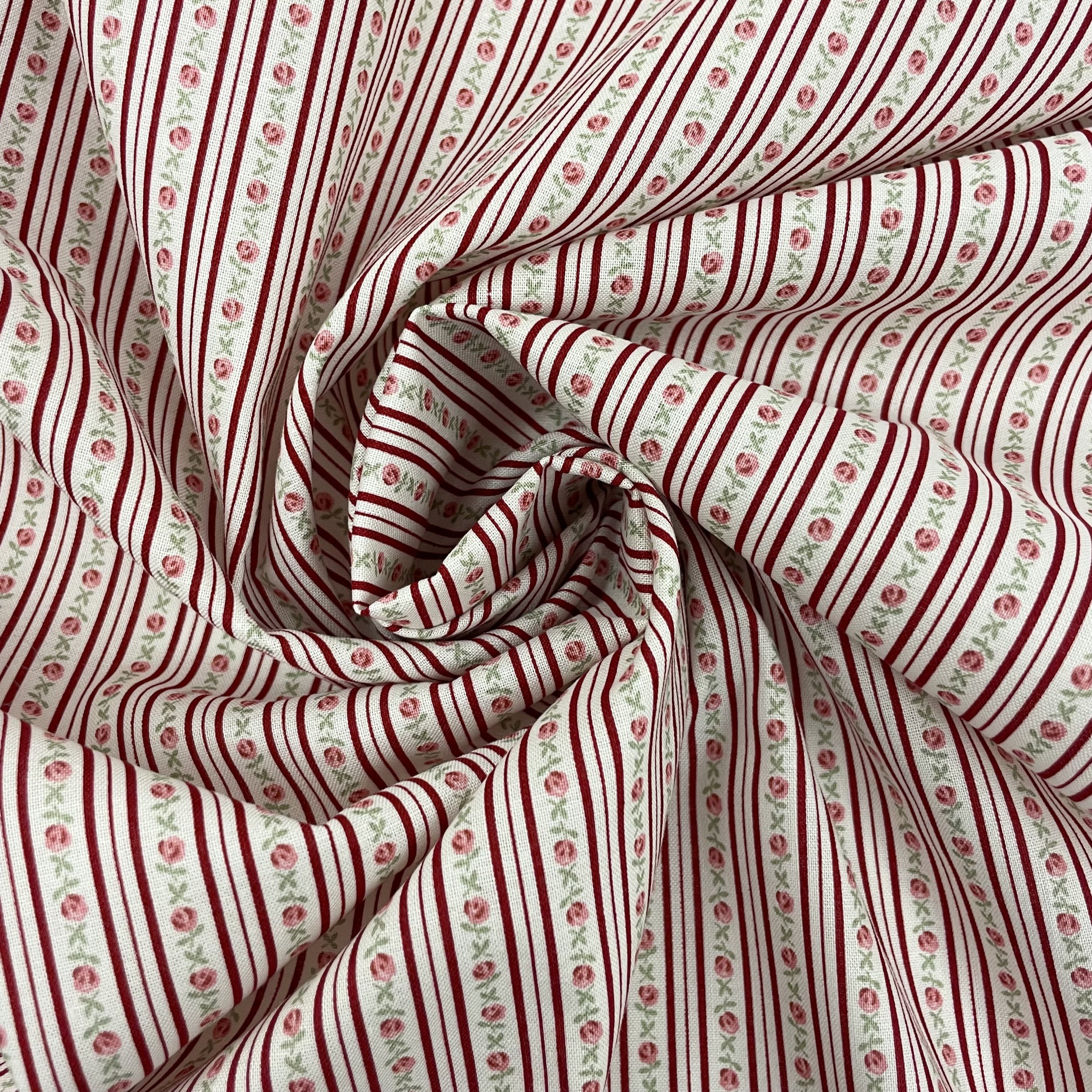 Hey Sew Sister - Handworks - Rosy Stripe Cotton Fabric 3.jpeg