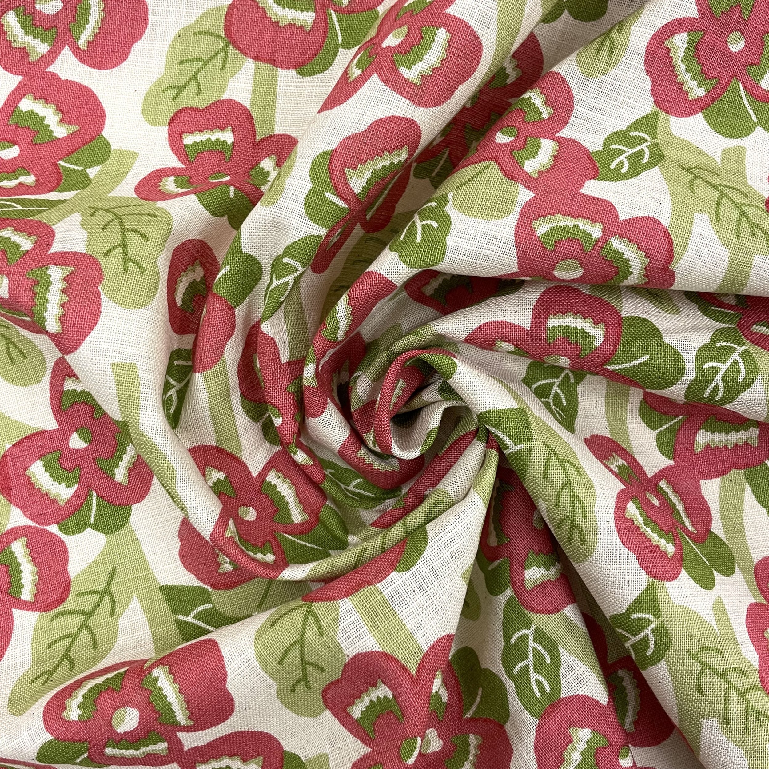 Hey Sew Sister - Sevenberry Japan - Fresh Pansy - Pansy Printed - Loose Weave Cotton Fabric - Pink 3.jpeg