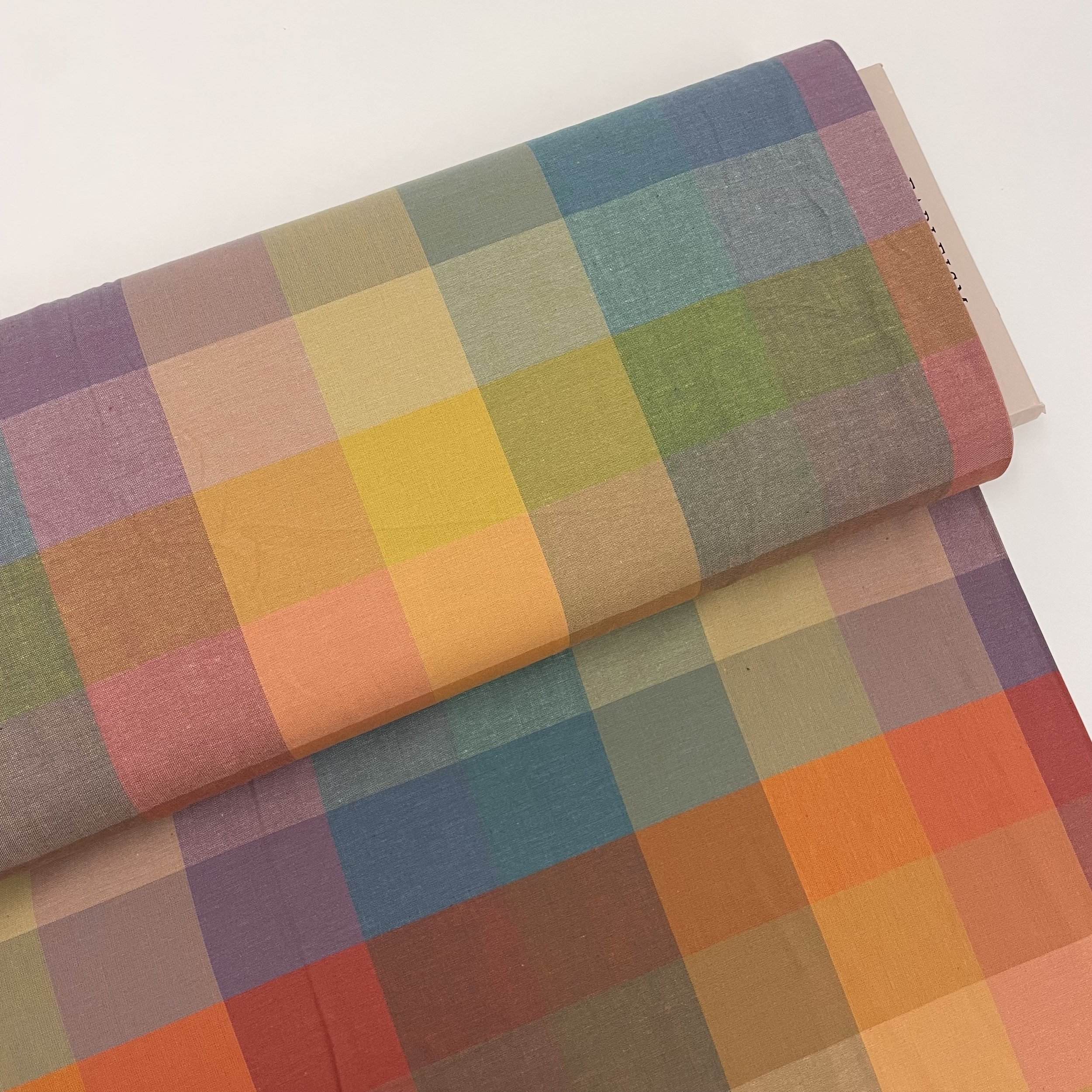 Hey Sew Sister - Fableism - Bold Happy Checkers - Lumiere Collection - Rainbow Check Cotton Fabric 1.jpeg