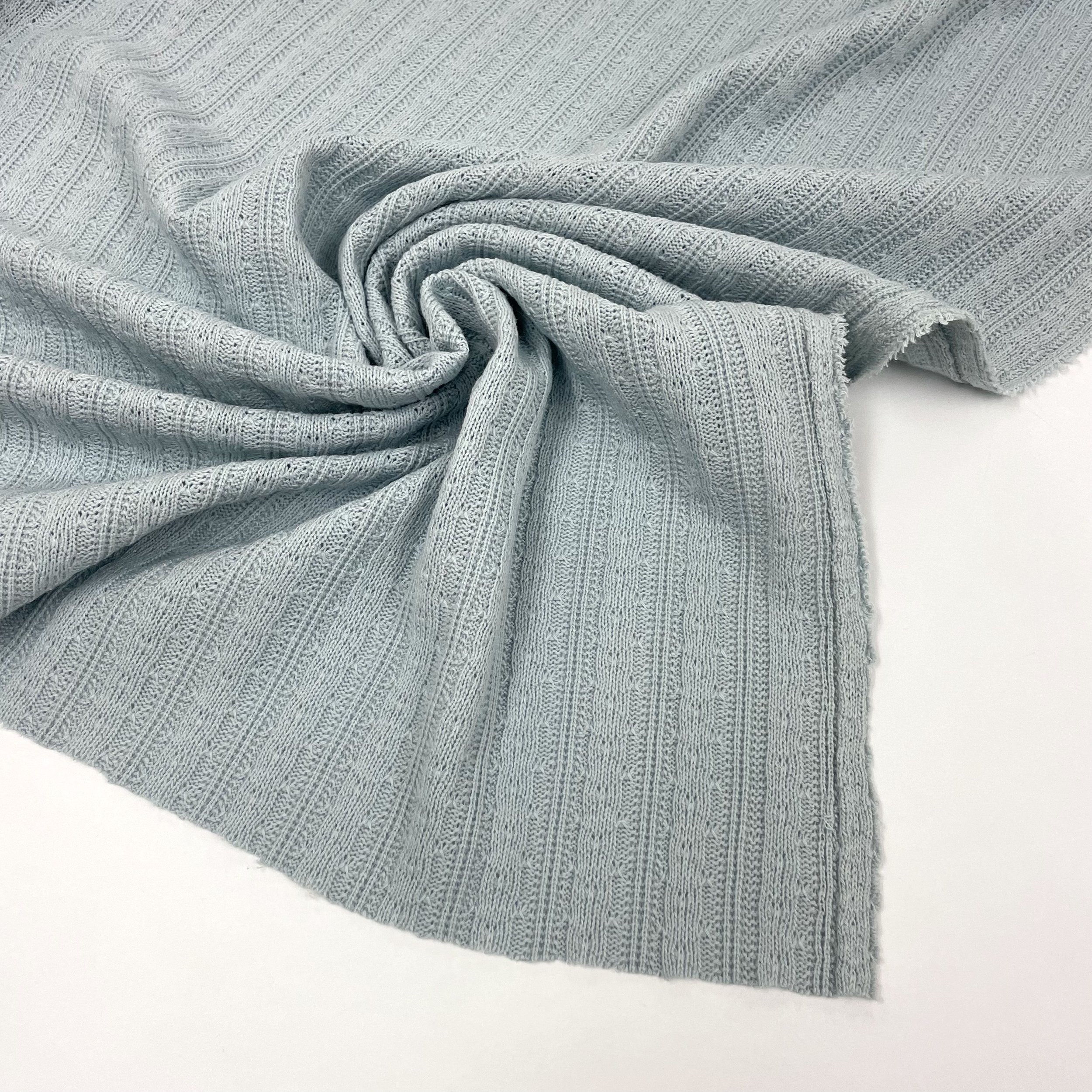 Hey Sew Sister - Deadstock Knitted Cotton Fabric - Powder Blue 3.jpeg