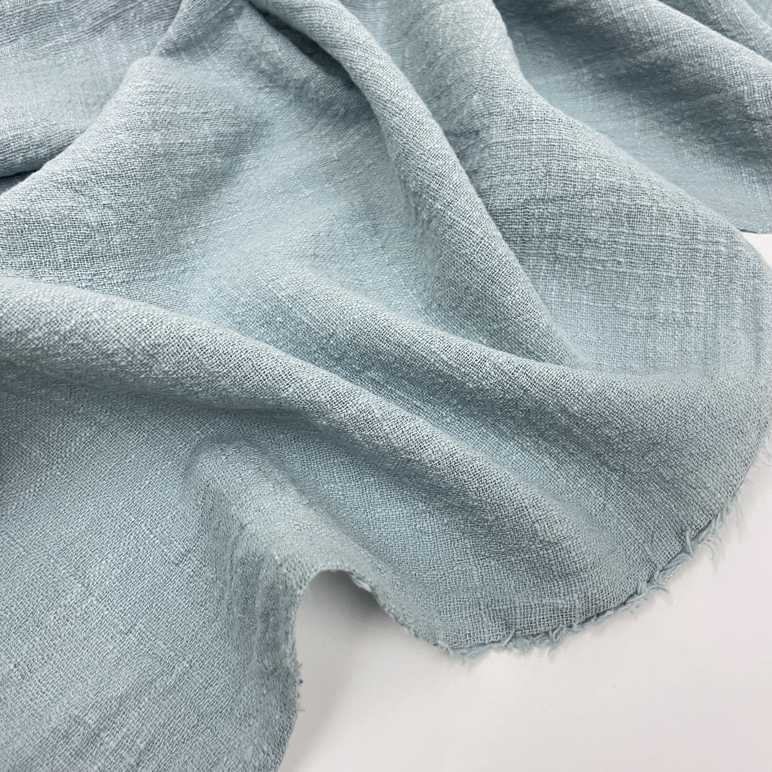 Hey Sew Sister - Lightweight Slub Cotton Fabric - Powder Blue 3.jpeg