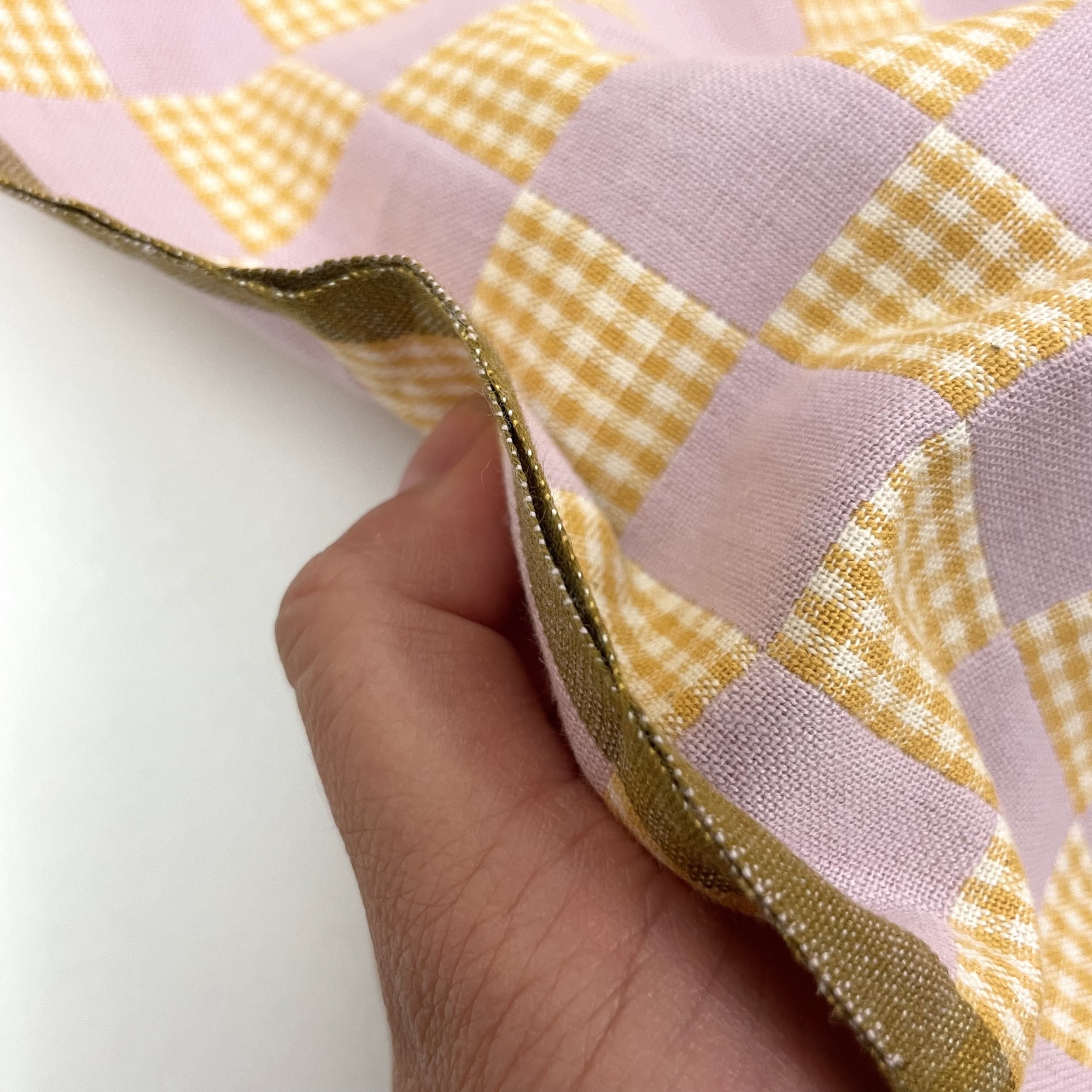 Hey Sew Sister - Ametrine Check from Checkmate by Fableism - Check Gingham Cotton Fabric 3.jpeg