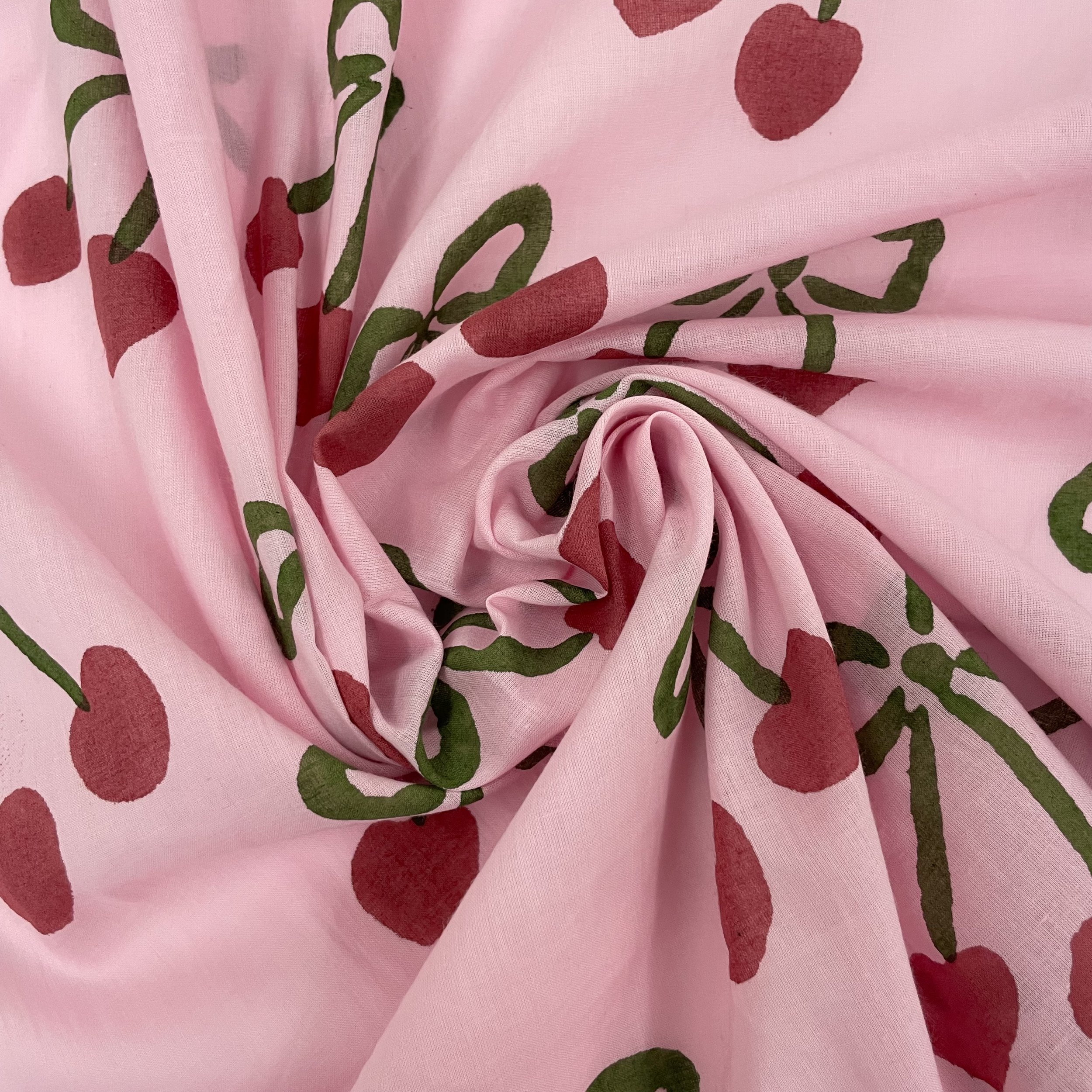 Hey Sew Sister - Exclusive Block Print Cotton Fabric - Cherry Bow 4.jpeg