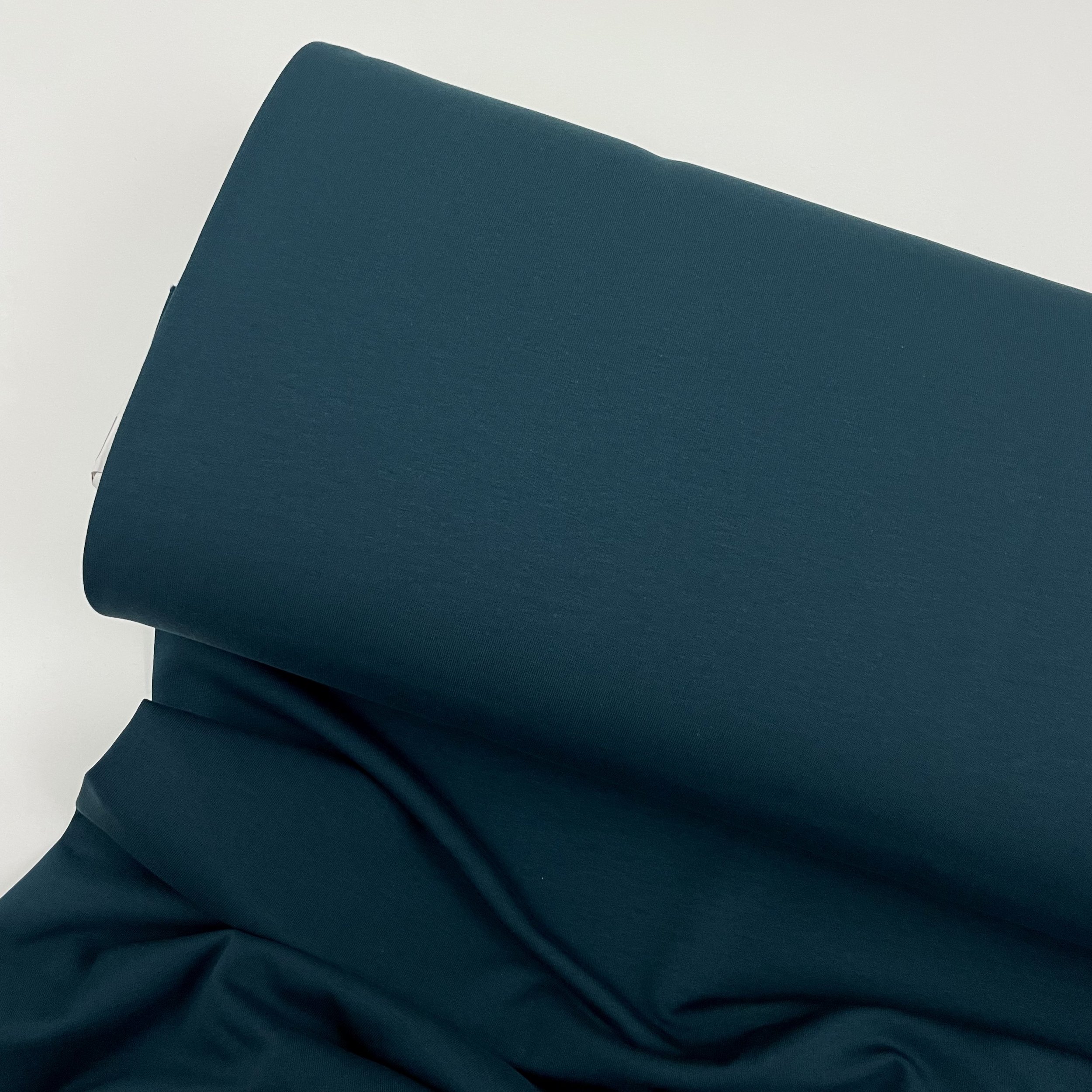 Hey Sew Sister - Avalana - Brushed Cotton Sweatshirting Fabric - Midnight Teal Green 1.jpeg
