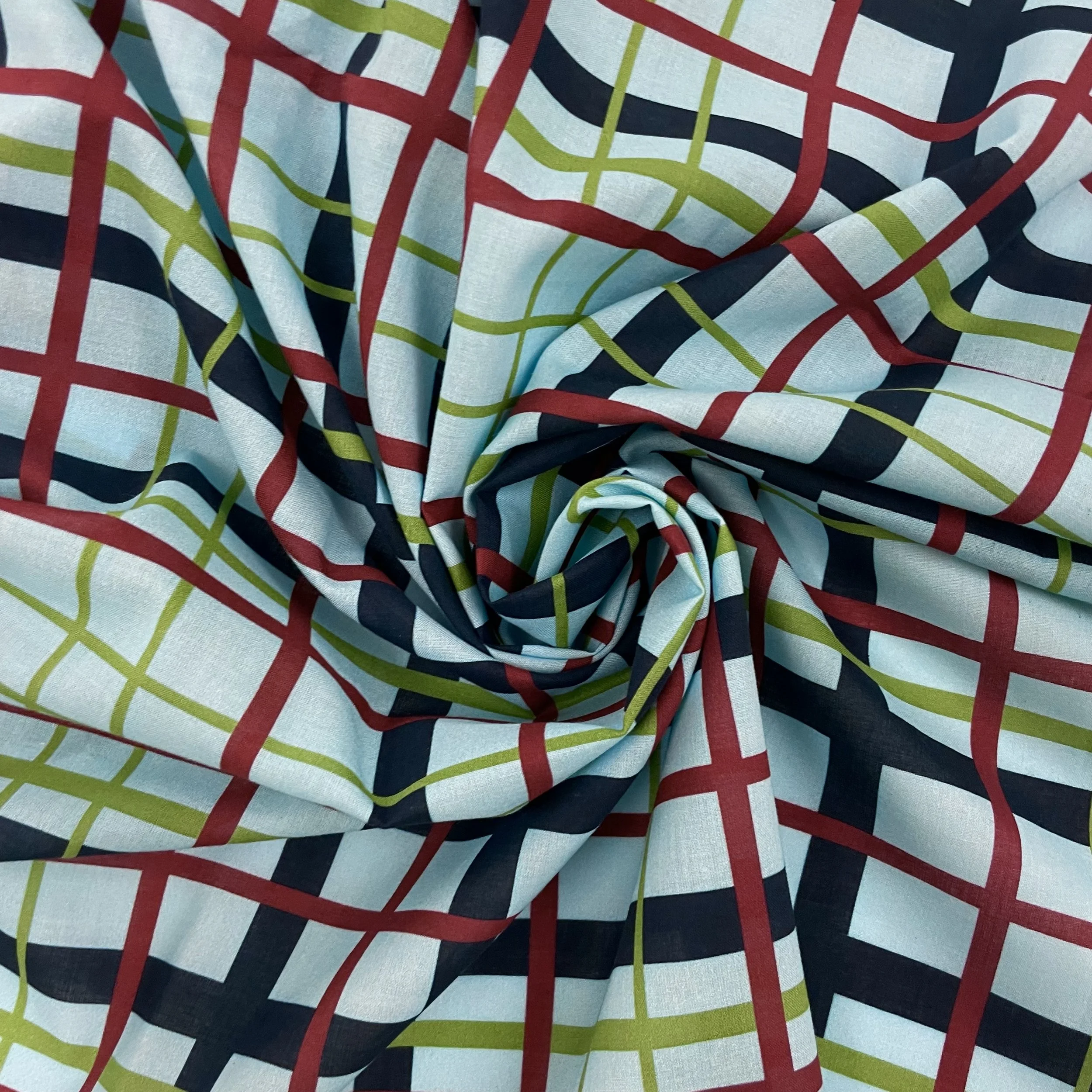 Hey Sew Sister - Sister's Tartan - Blue Green Red Navy Tartan Plaid Print Cotton Fabric For Sewing Dressmaking 3.jpeg