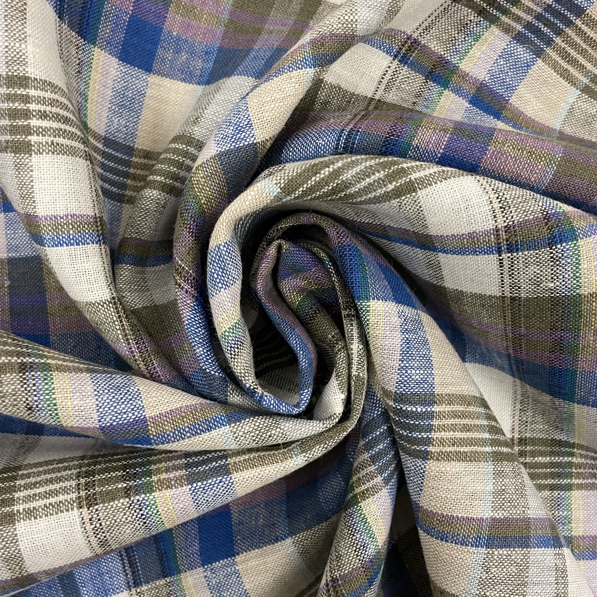 Hey Sew Sister - Blair - Viscose Linen Check Plaid Fabric 3.jpeg