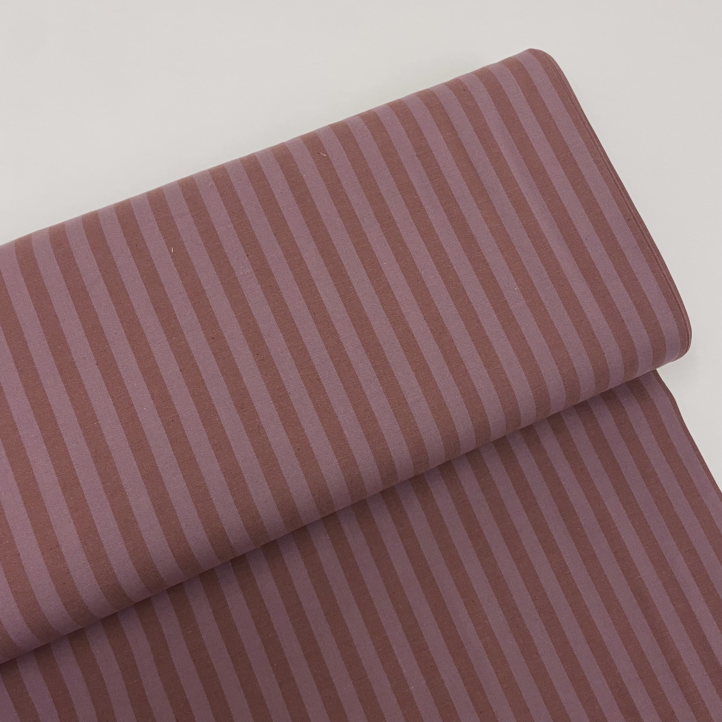 Hey Sew Sister - Fableism - Fig Yarn Dyed Stripes from Sun Stripes - Cotton Fabric 1.jpeg