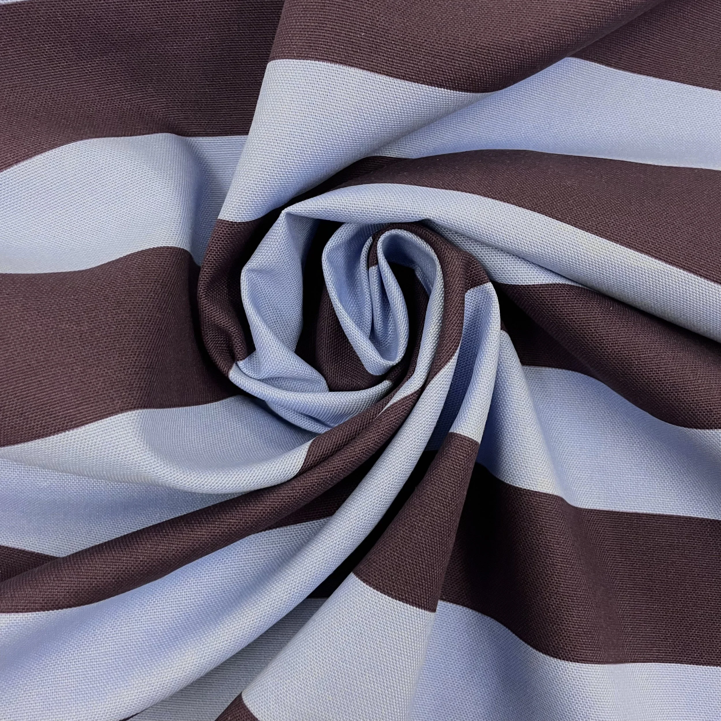 Hey Sew Sister - Regatta - Horizontal Aubergine and Blue Stripe Printed Cotton Canvas Fabric 4.jpeg
