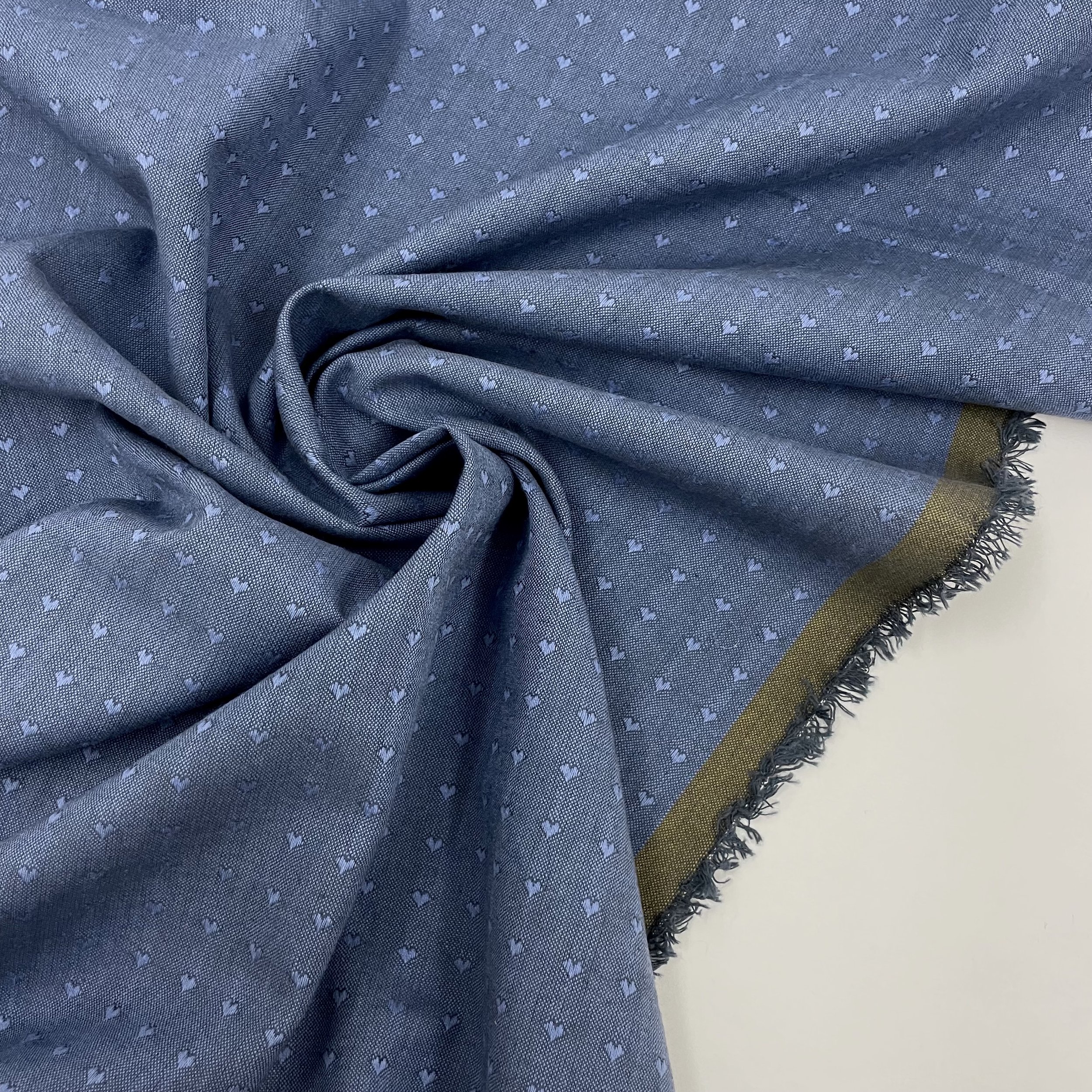 Hey Sew Sister - Fableism Supply Co - Blueberry Dobby Hearts from Queen of Hearts by Fableism - Woven Heart Dobby Cotton Fabric - Blue 3.jpeg