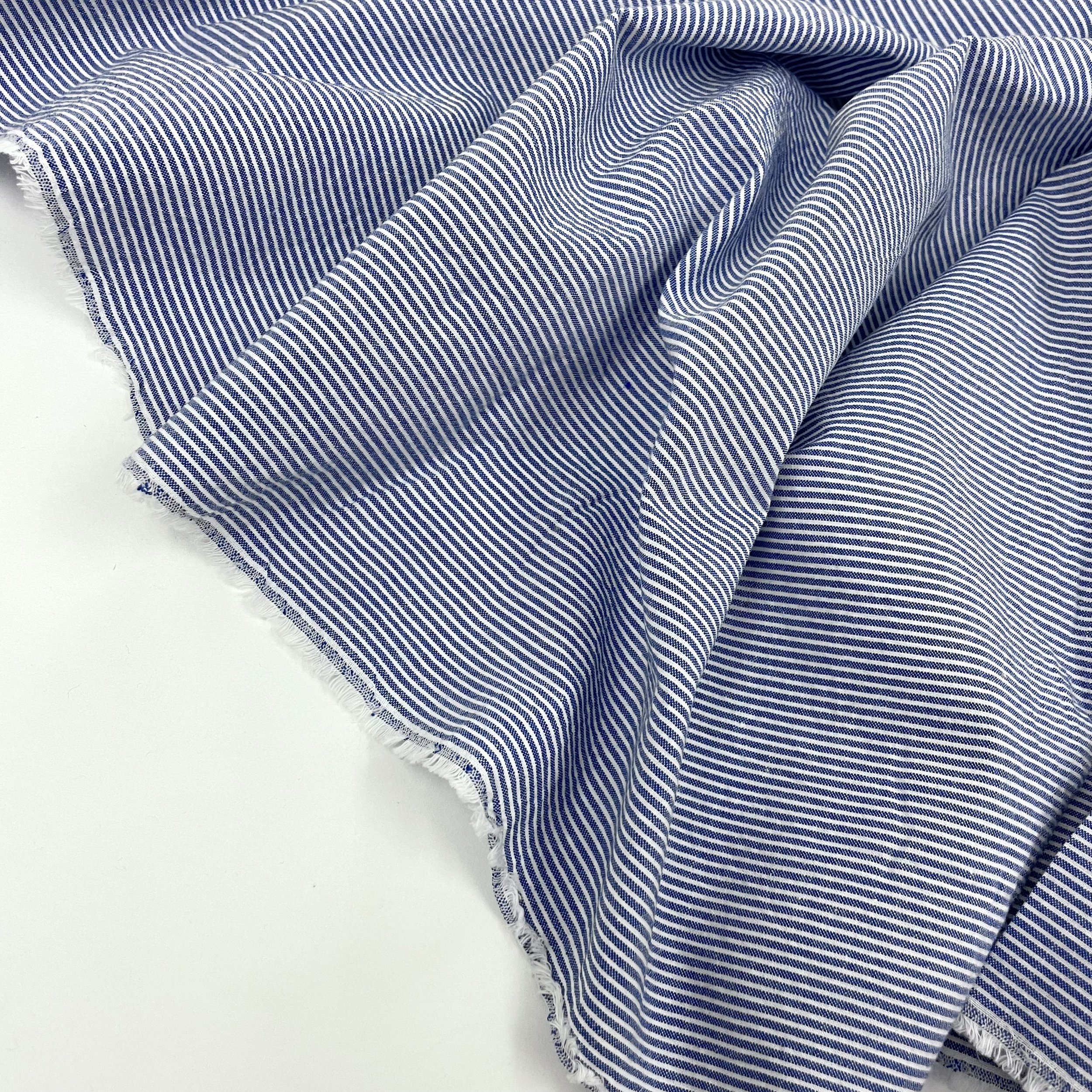 Hey Sew Sister - Striped Cotton Seersucker Fabric - Dark Blue 2.jpeg