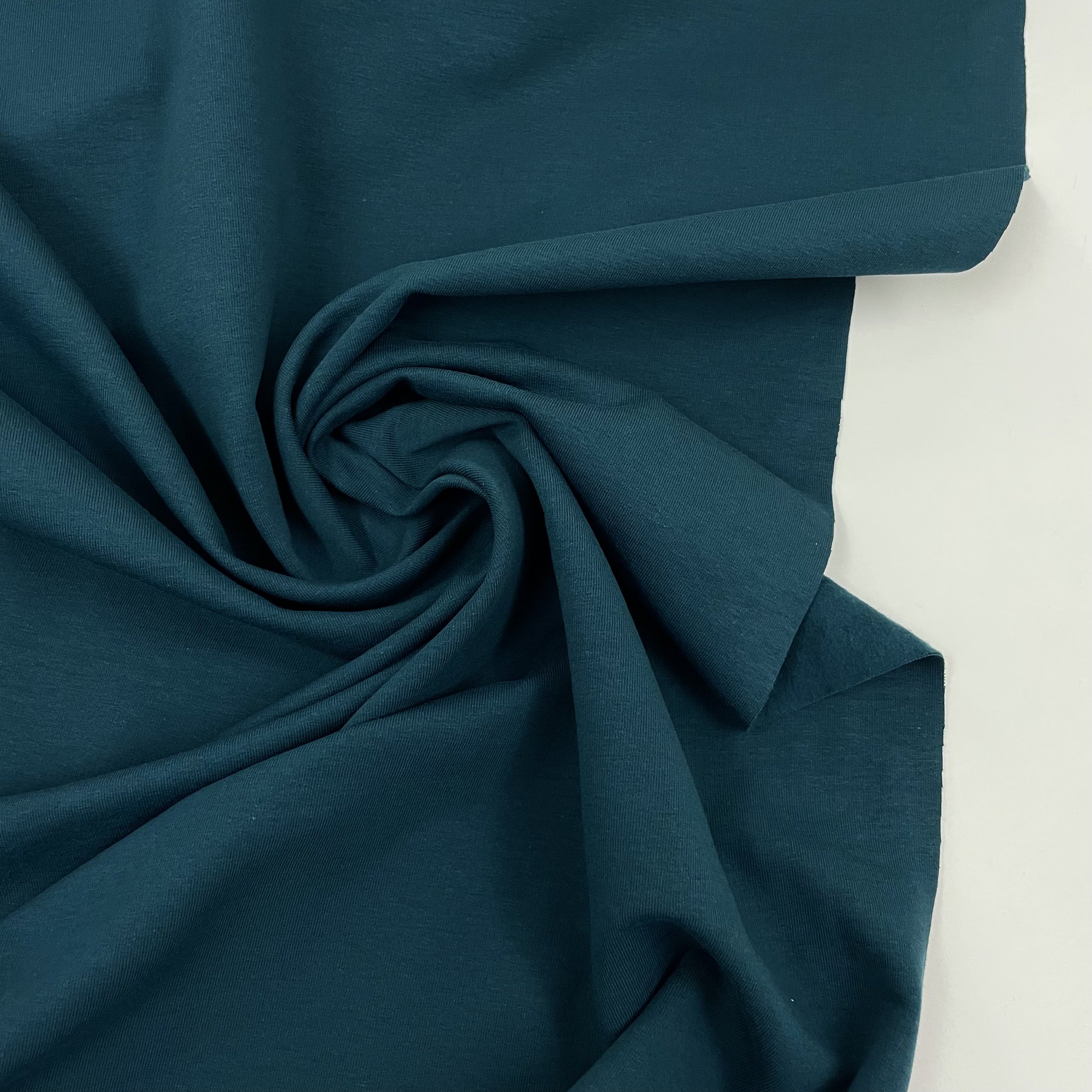 Hey Sew Sister - Avalana - Brushed Cotton Sweatshirting Fabric - Midnight Teal Green 3.jpeg